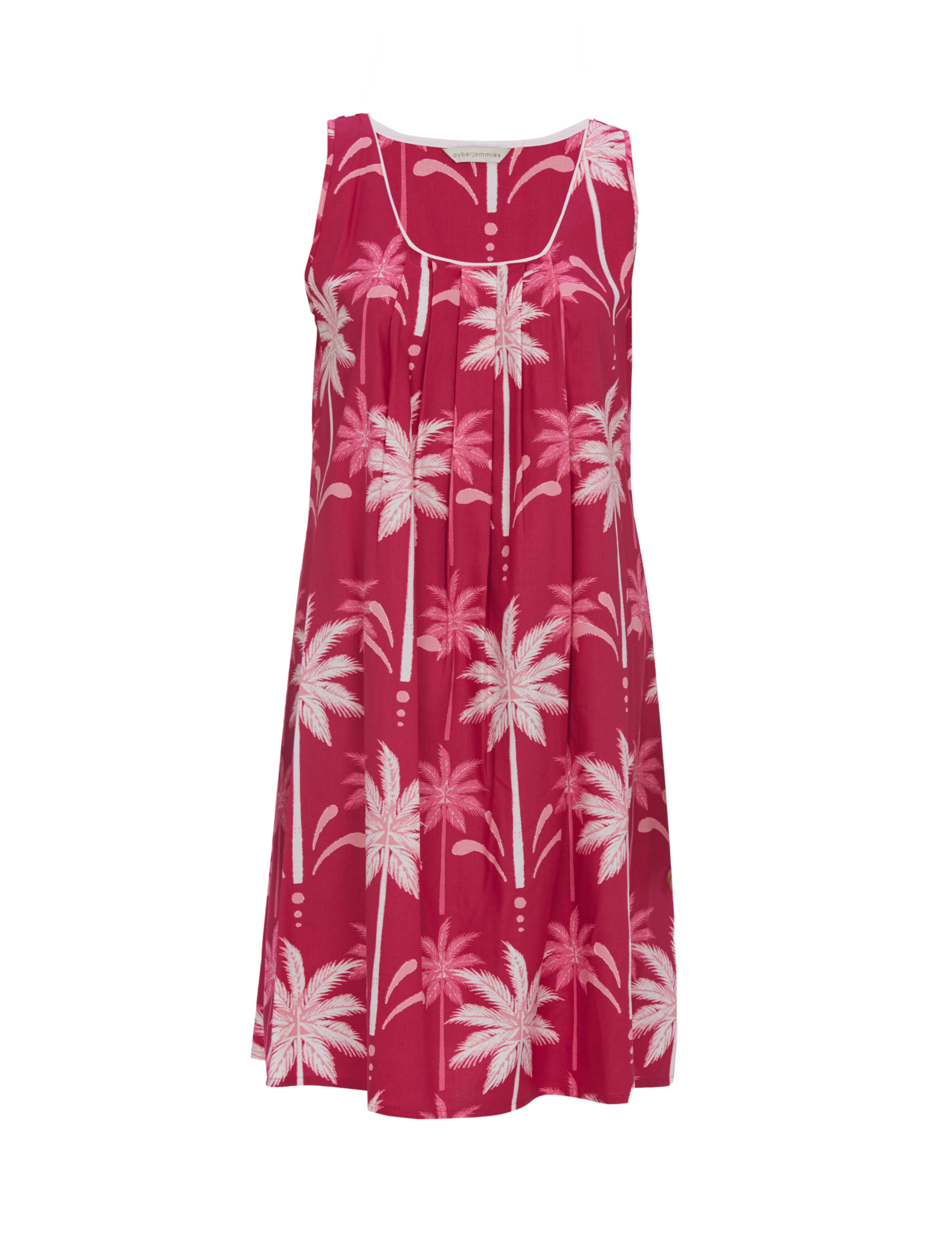 Cotton Rich Palm Tree Print Short Nightdress 2 of 4