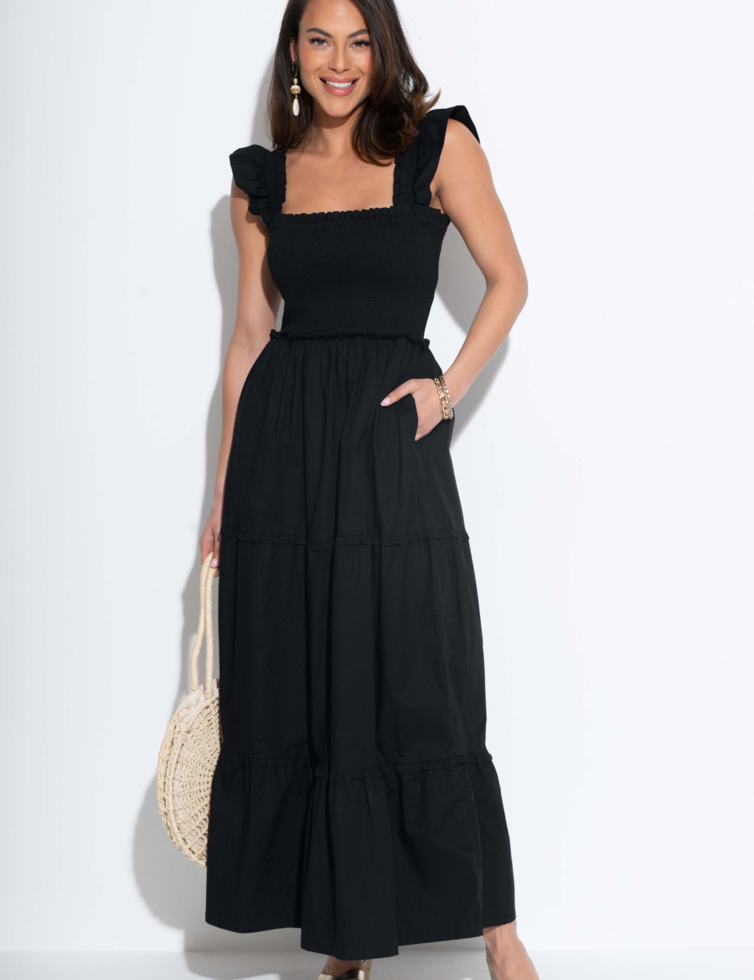 Pure Cotton Square Neck Maxi Beach Dress 4 of 8