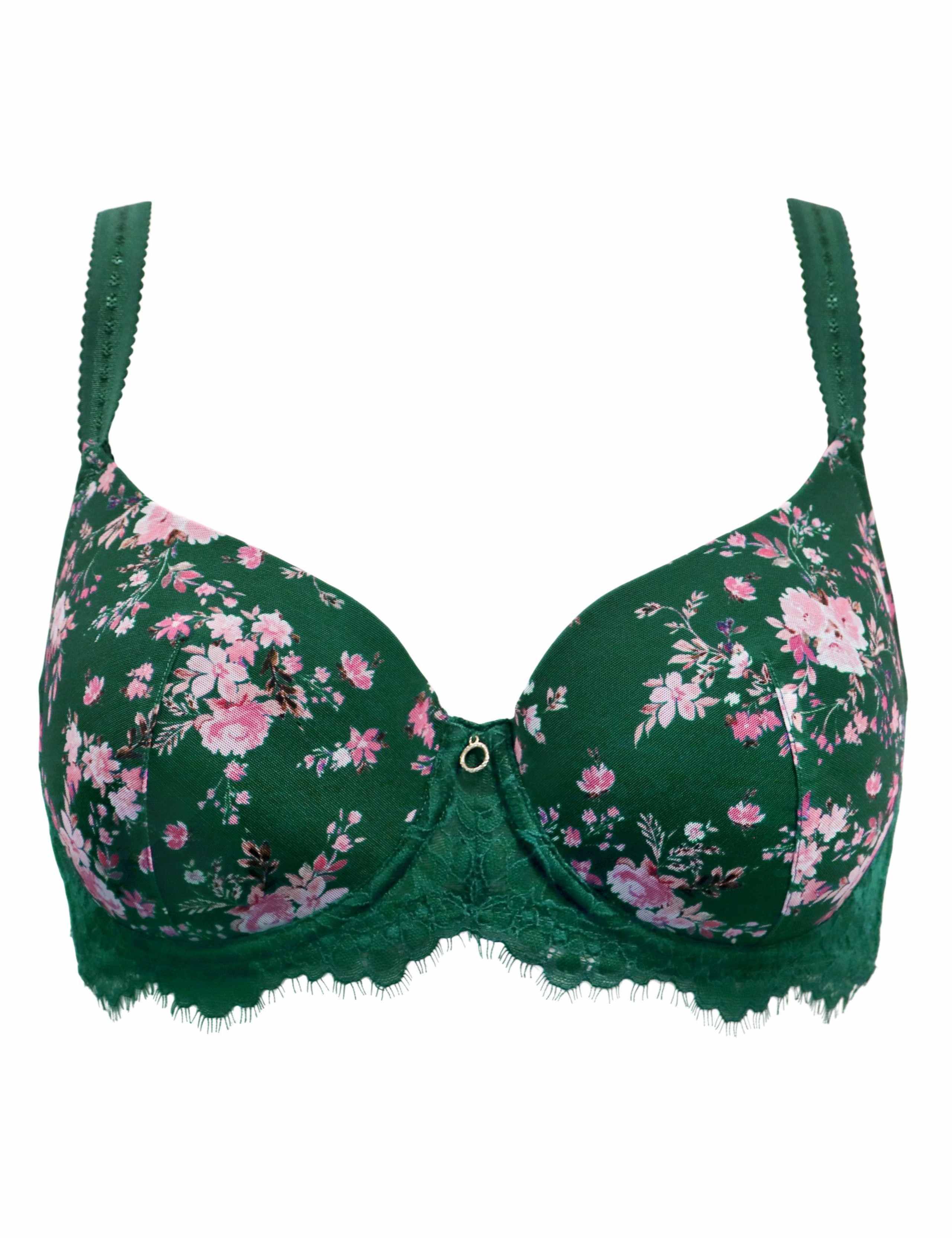 Bliss Printed Mesh Wired Balcony Bra C-FF 2 of 8