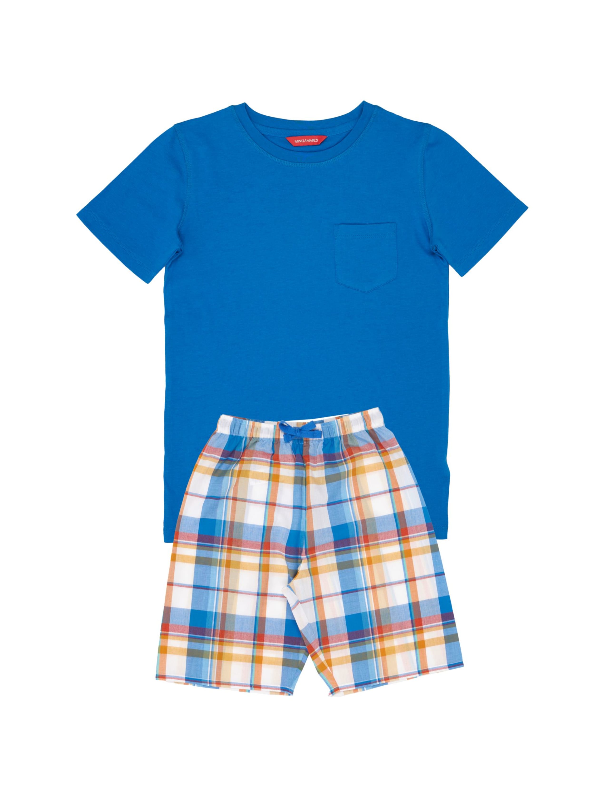 Cotton Modal Checked Pyjamas (2-13 Yrs) 2 of 4