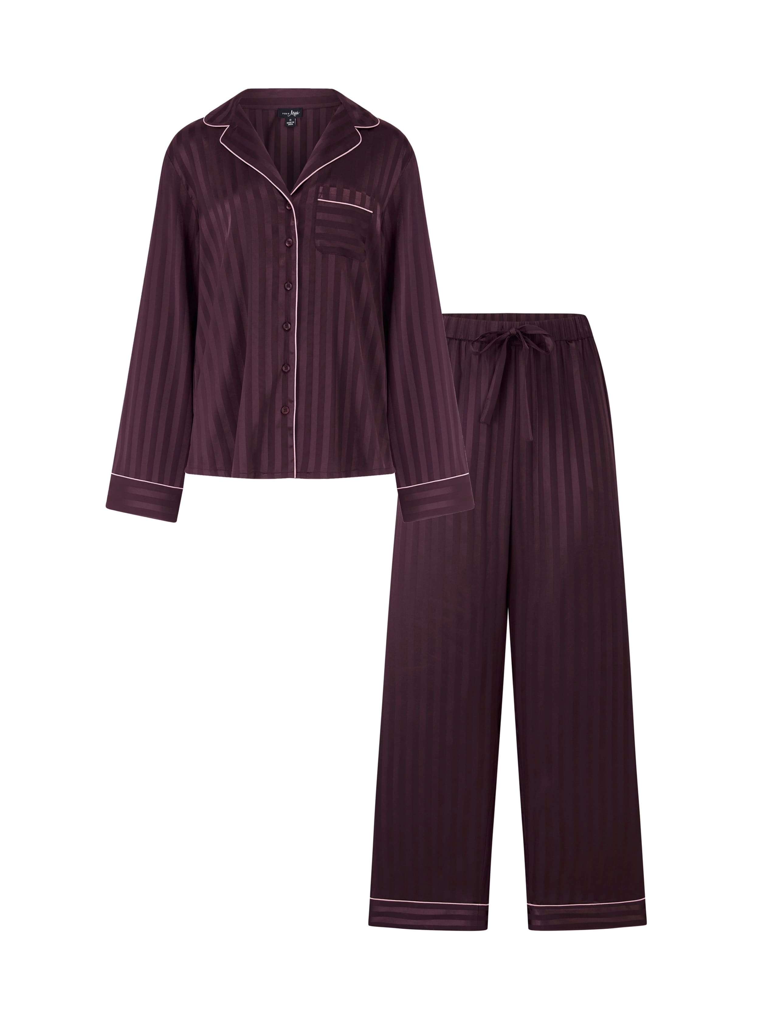 Satin Striped Pyjama Set 2 of 8