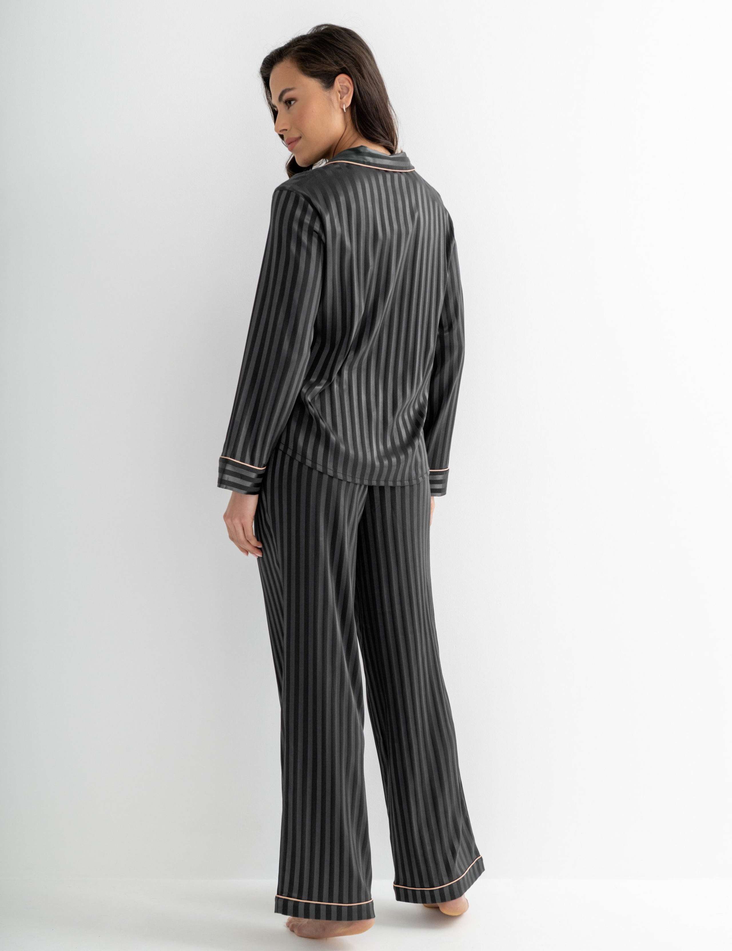 Satin Striped Pyjama Set 5 of 9