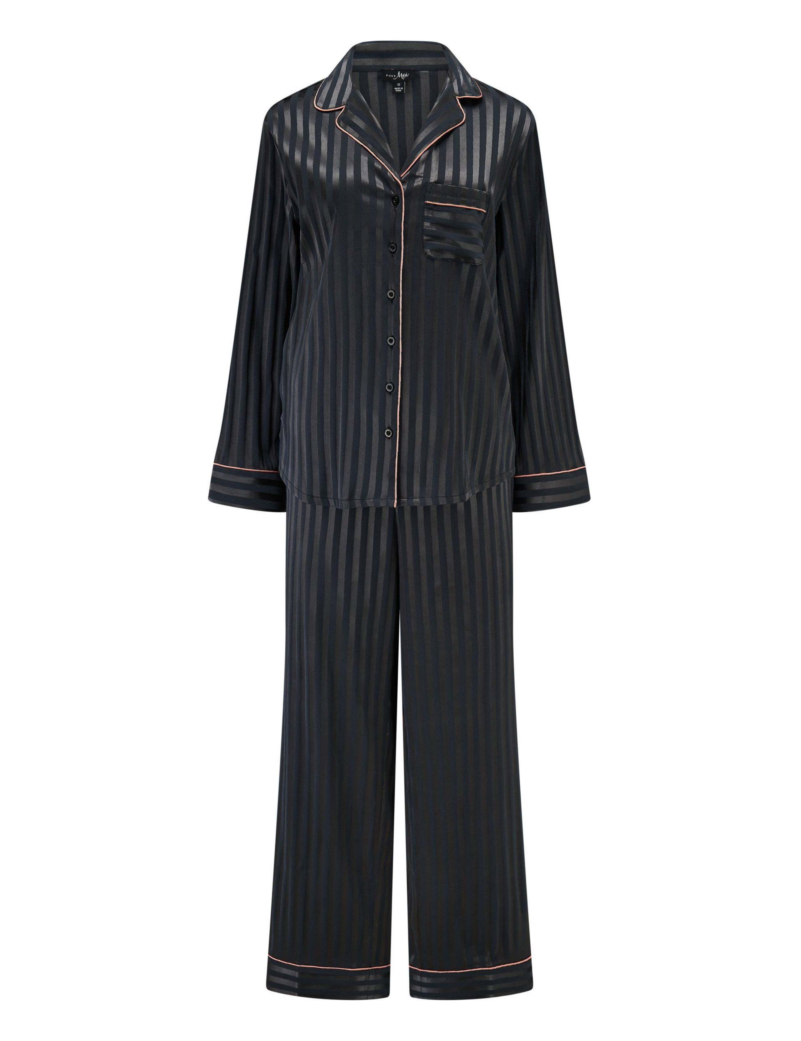 Satin Striped Pyjama Set 2 of 9