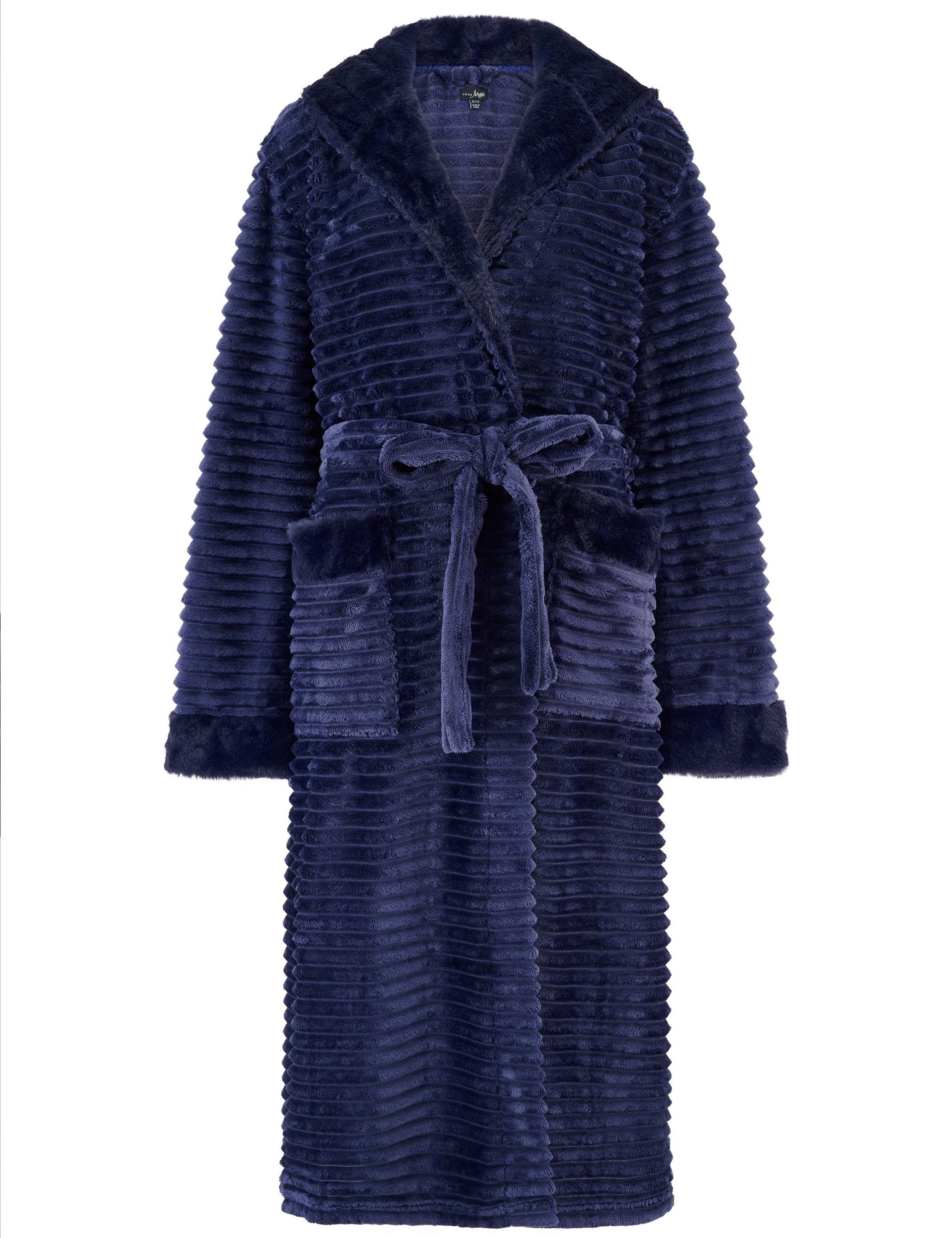Ribbed Fleece Dressing Gown 2 of 11