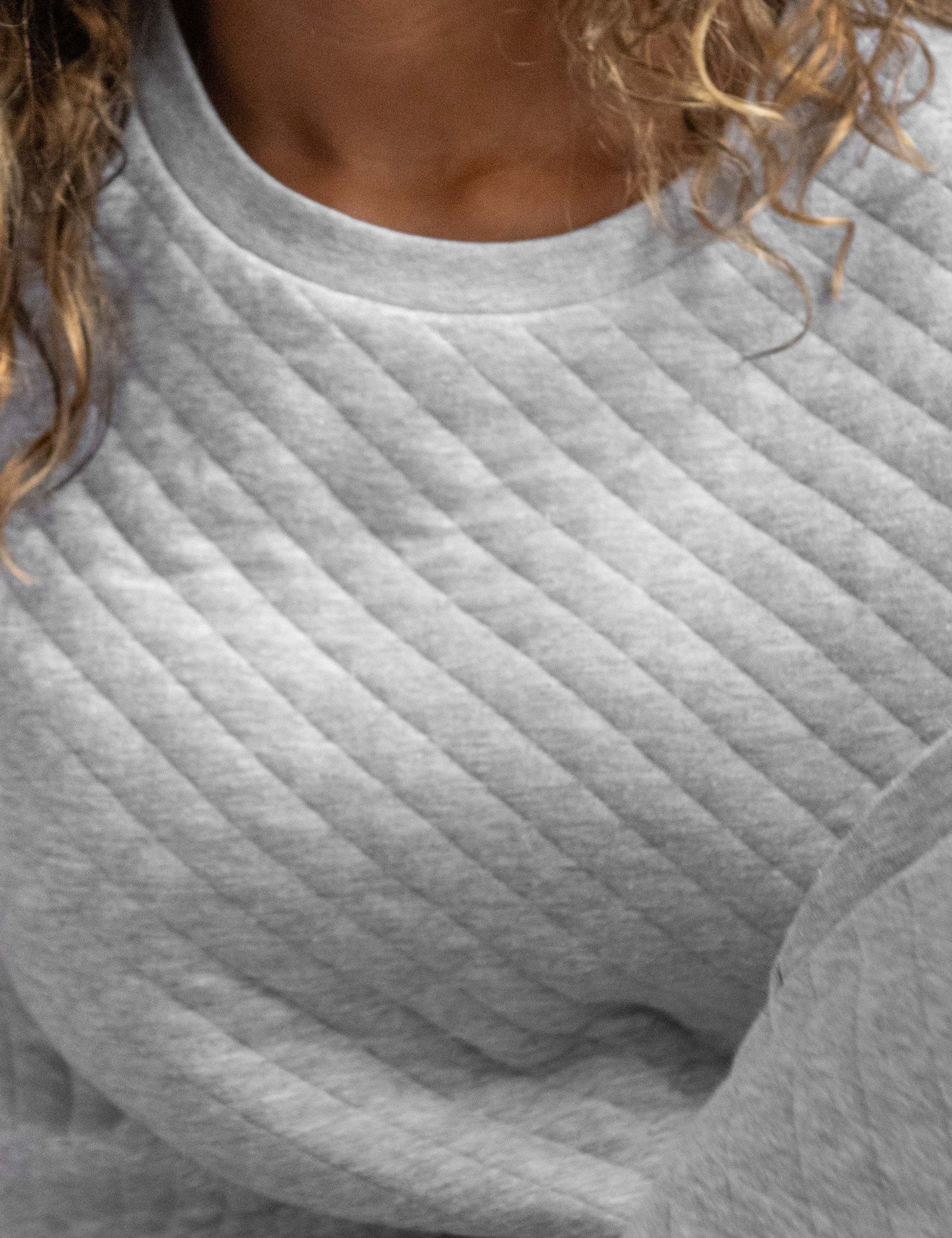 Cotton Rich Quilted Sweatshirt & Joggers Set 9 of 9