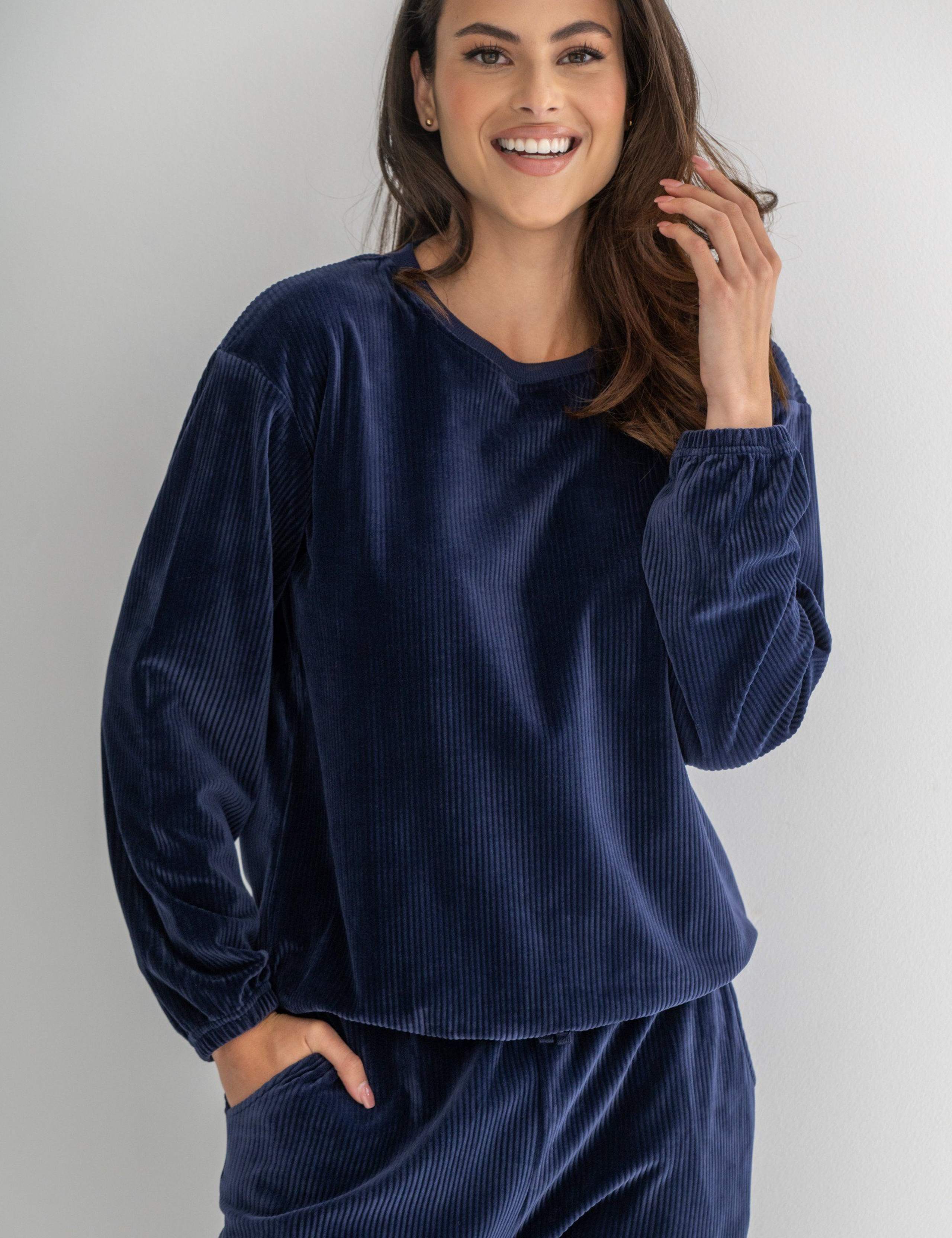 Ribbed Fleece Lounge Set 7 of 10