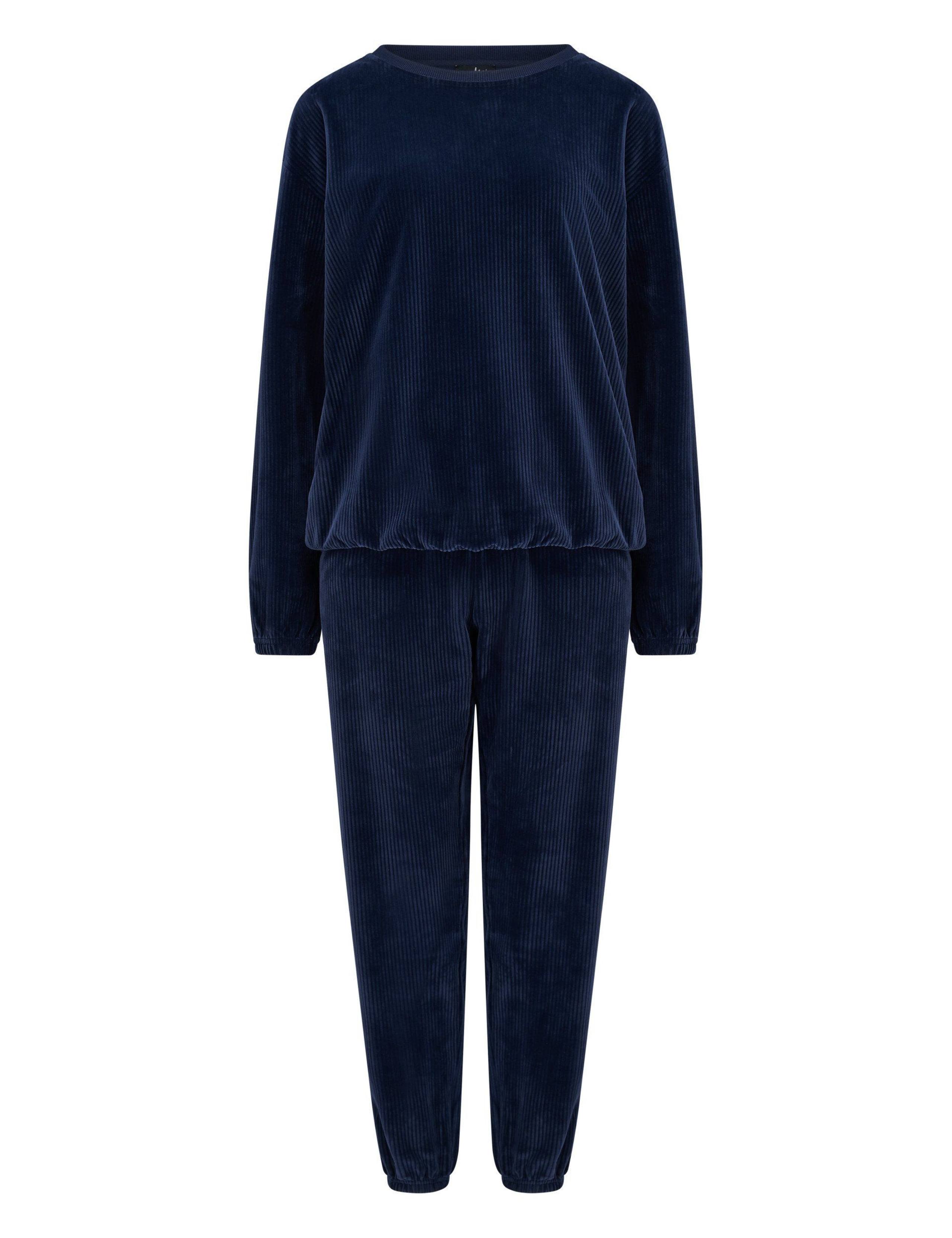 Ribbed Fleece Lounge Set 2 of 10