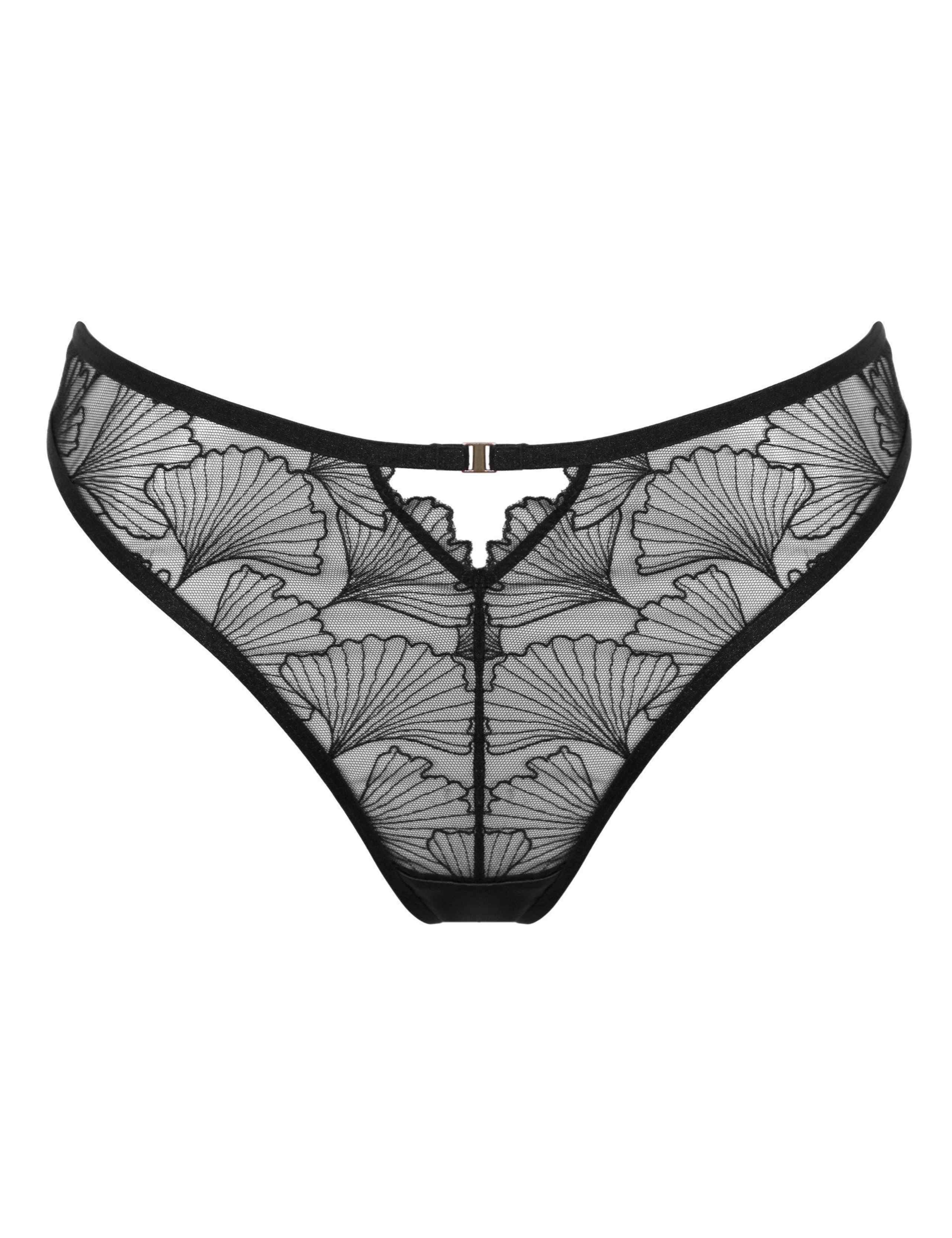 Ember Embroidered Lace Thong 2 of 9