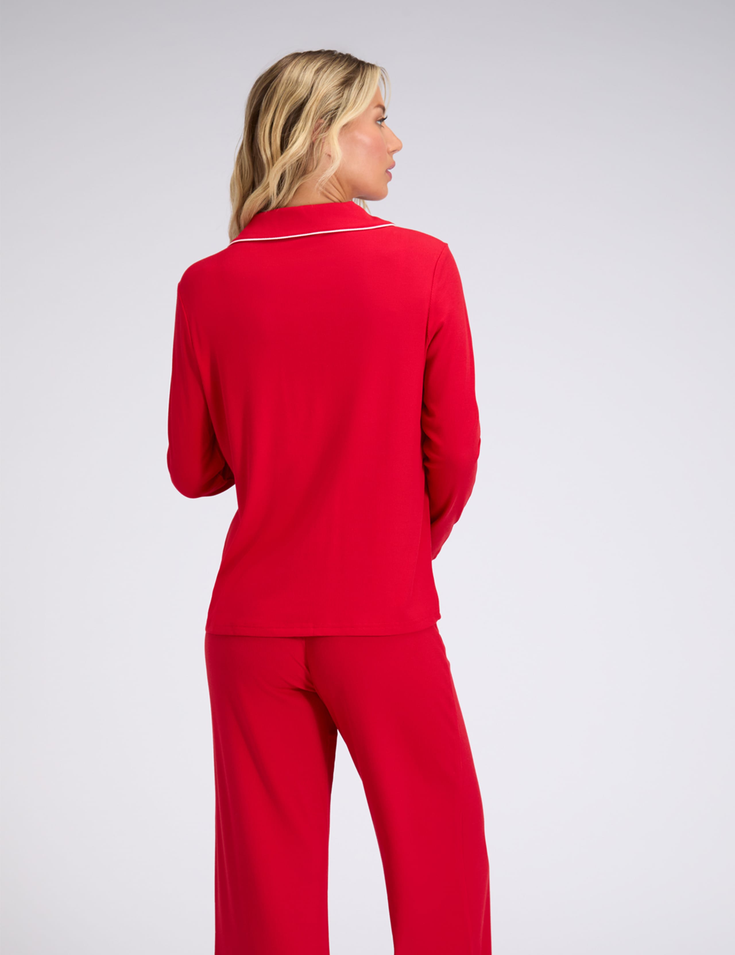 Modal Rich Ribbed Pyjama Top 3 of 5