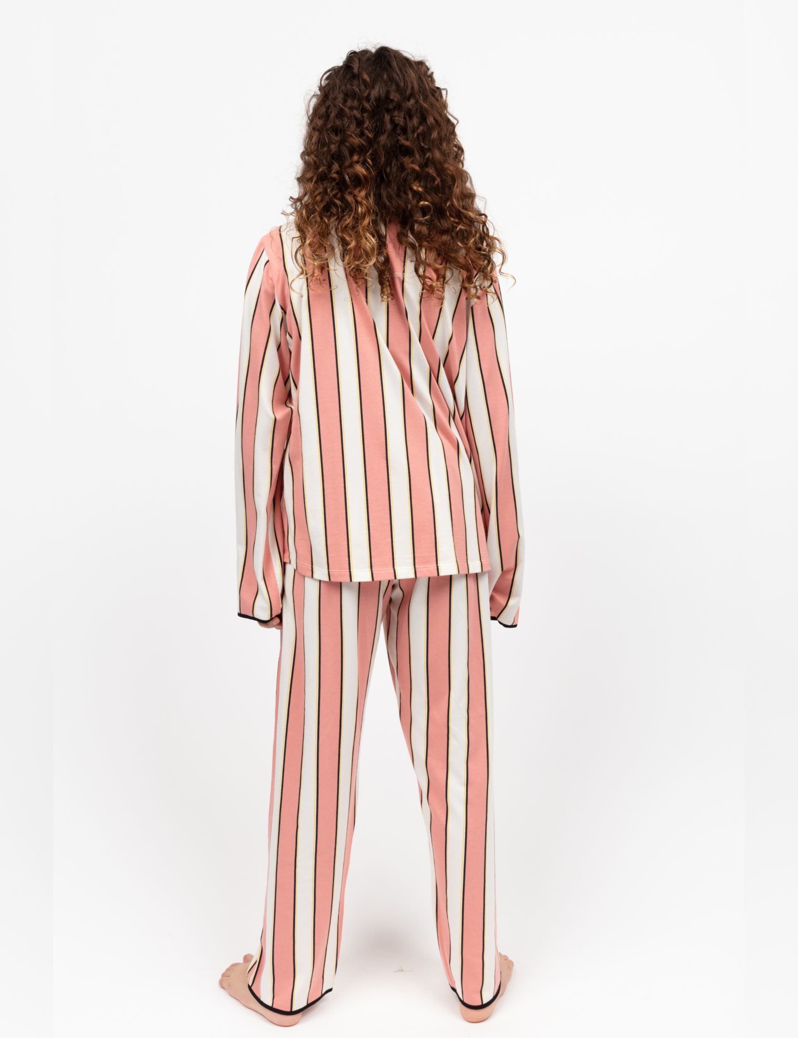 Cotton Blend Striped Pyjamas (2-13 Yrs) 3 of 4