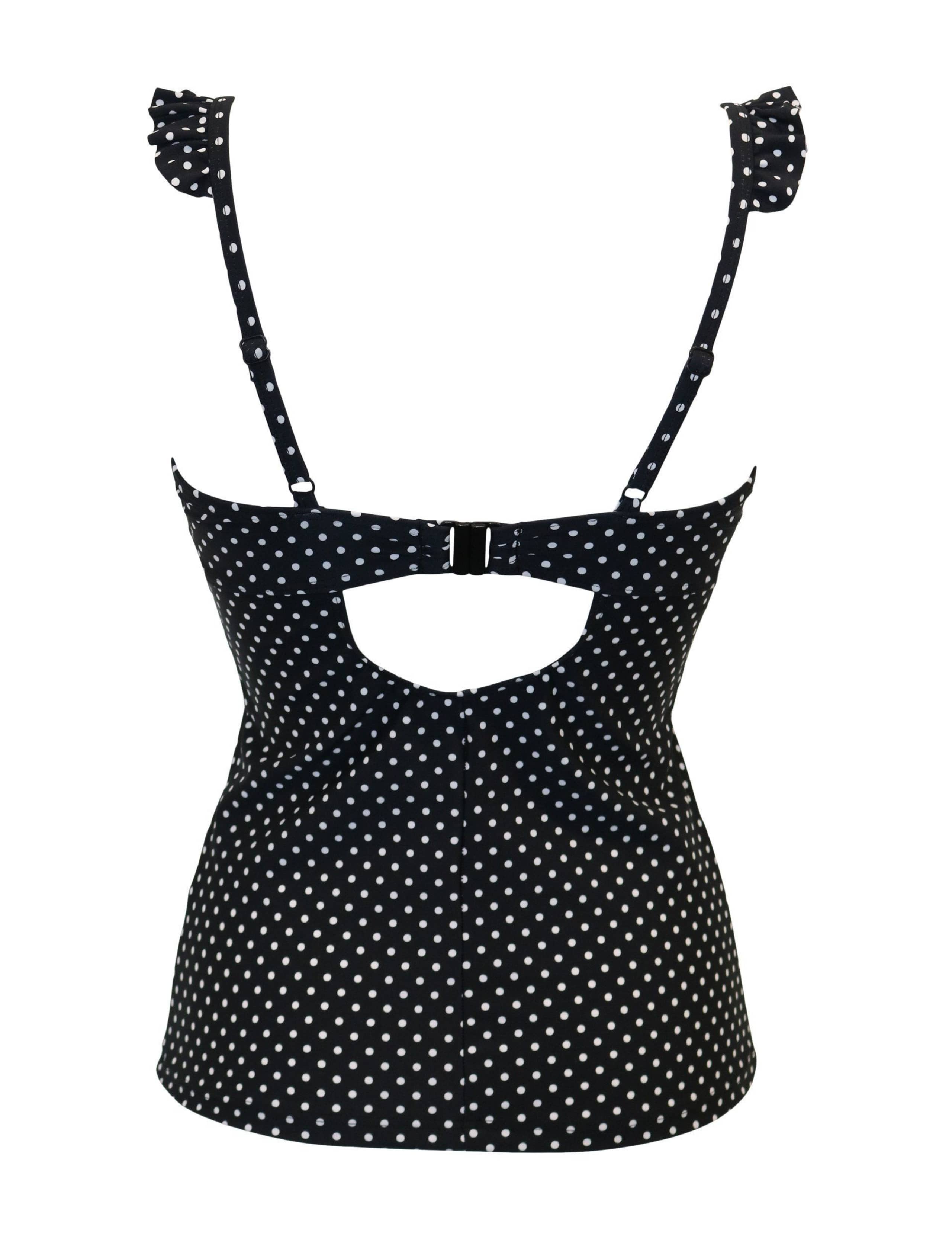 Sicily Polka Dot Wired Padded Tankini Top 5 of 7