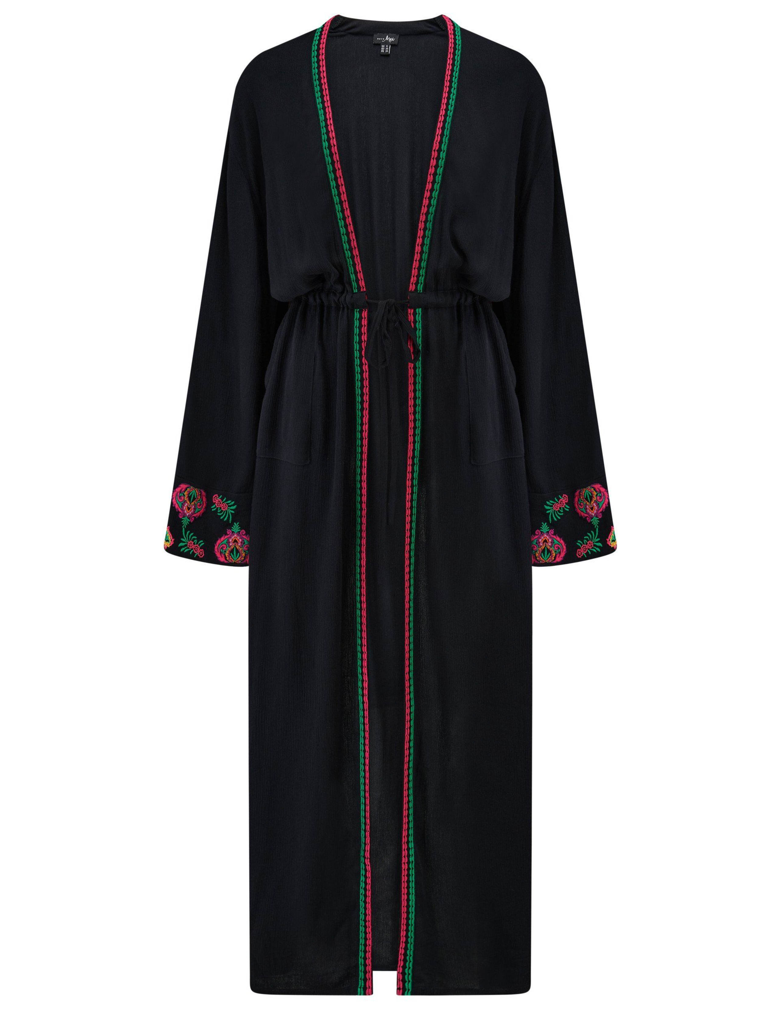 Crinkle Maxi Beach Kimono 2 of 6