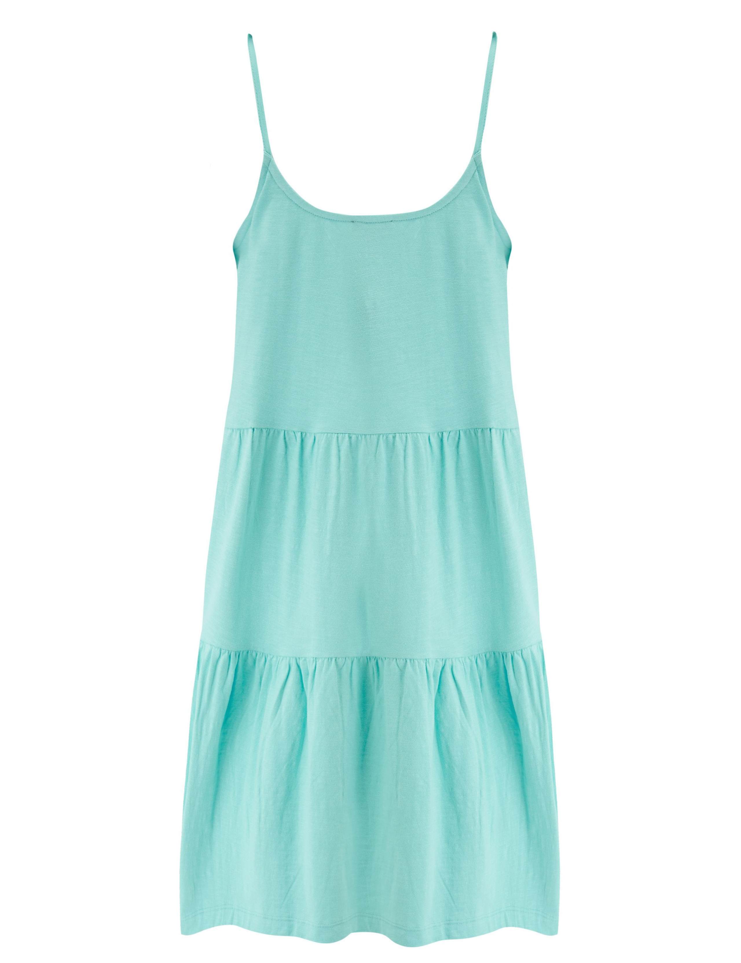 Lola Strappy Tiered Cotton Slub Jersey Beach Dress 8 of 8