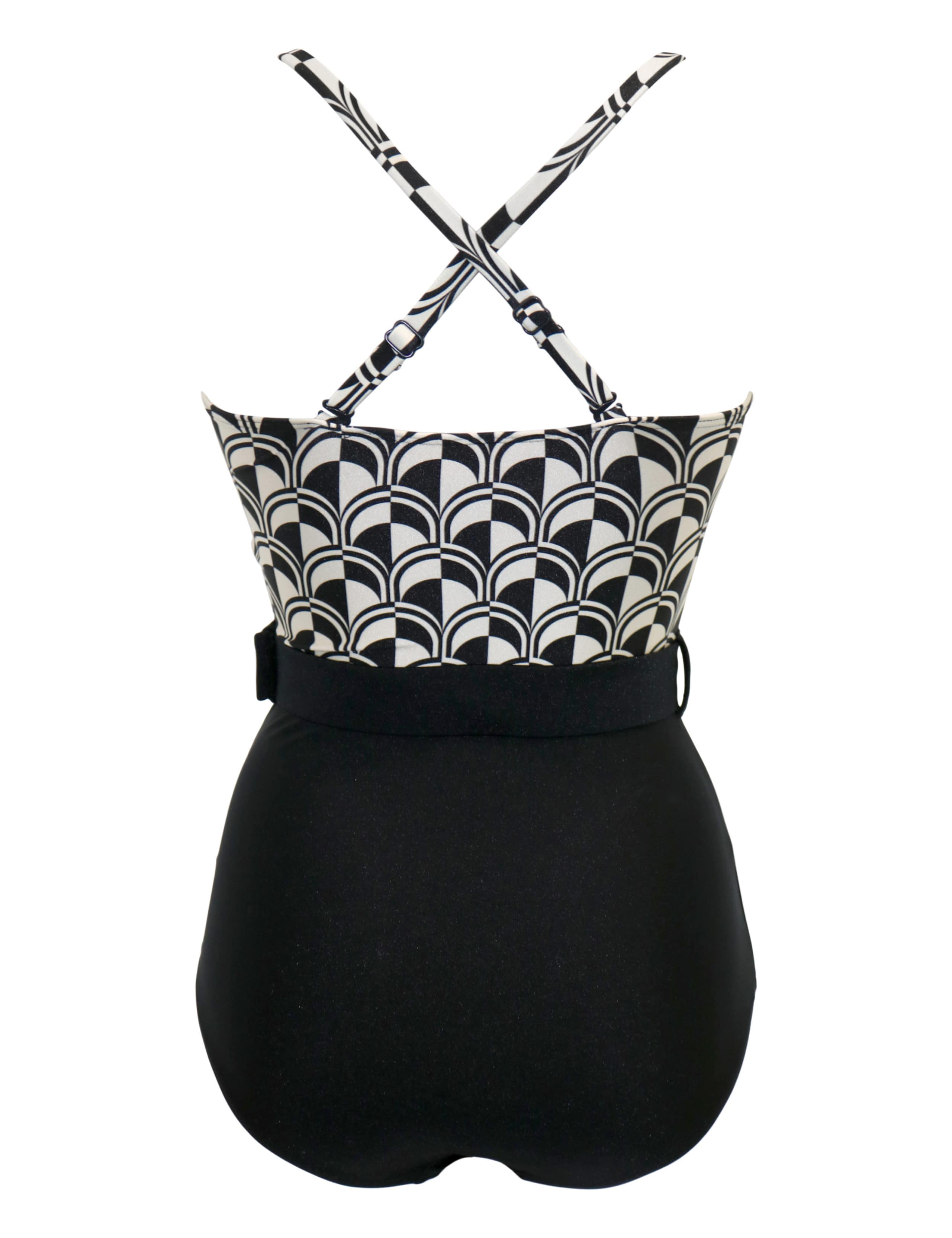Casablanca Tummy Control Monochrome Swimsuit 8 of 8