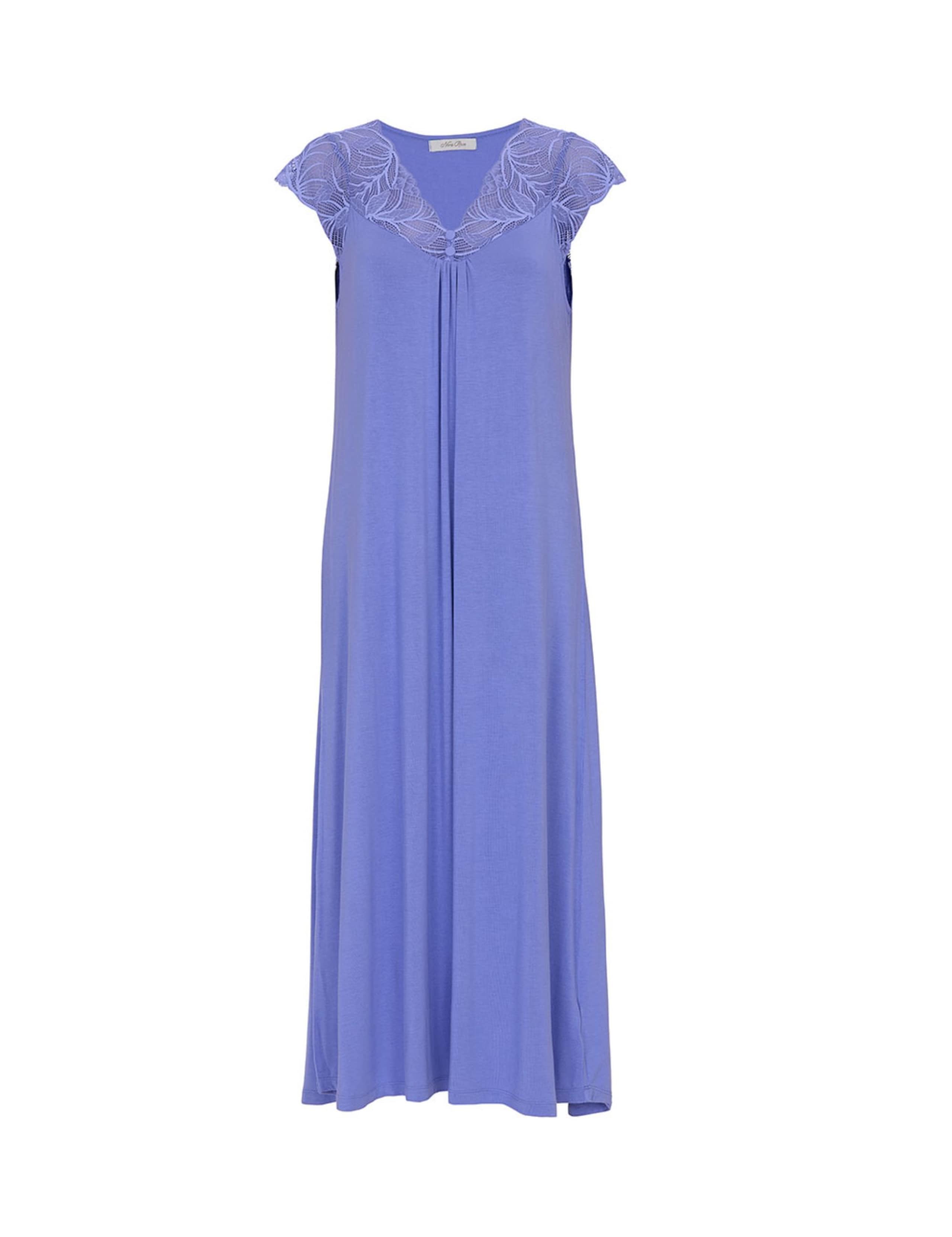 Jersey Lace Detail Long Nightdress 2 of 4