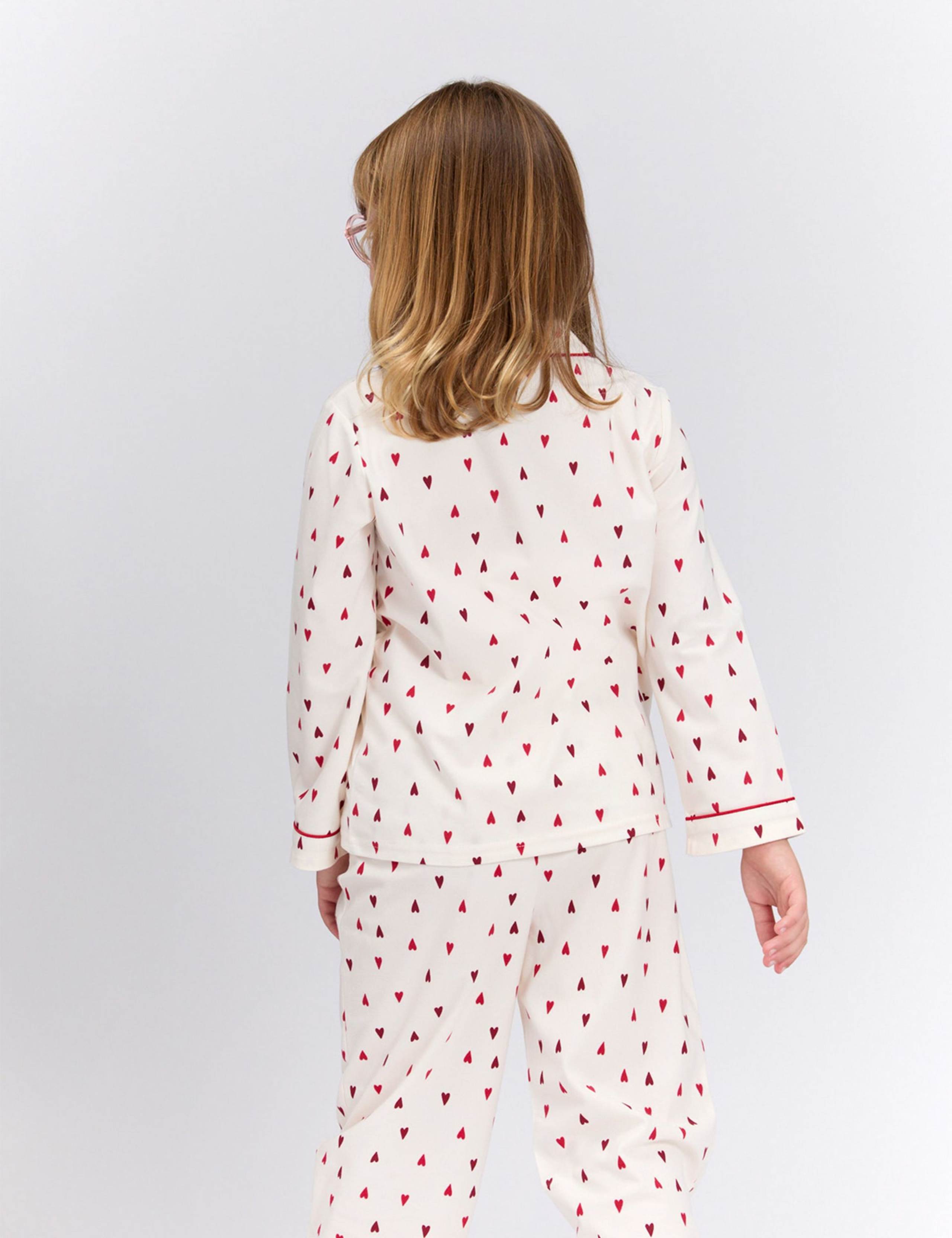 Fleece Heart Print Family Pyjamas in a Bag (2-12 yrs) 4 of 5