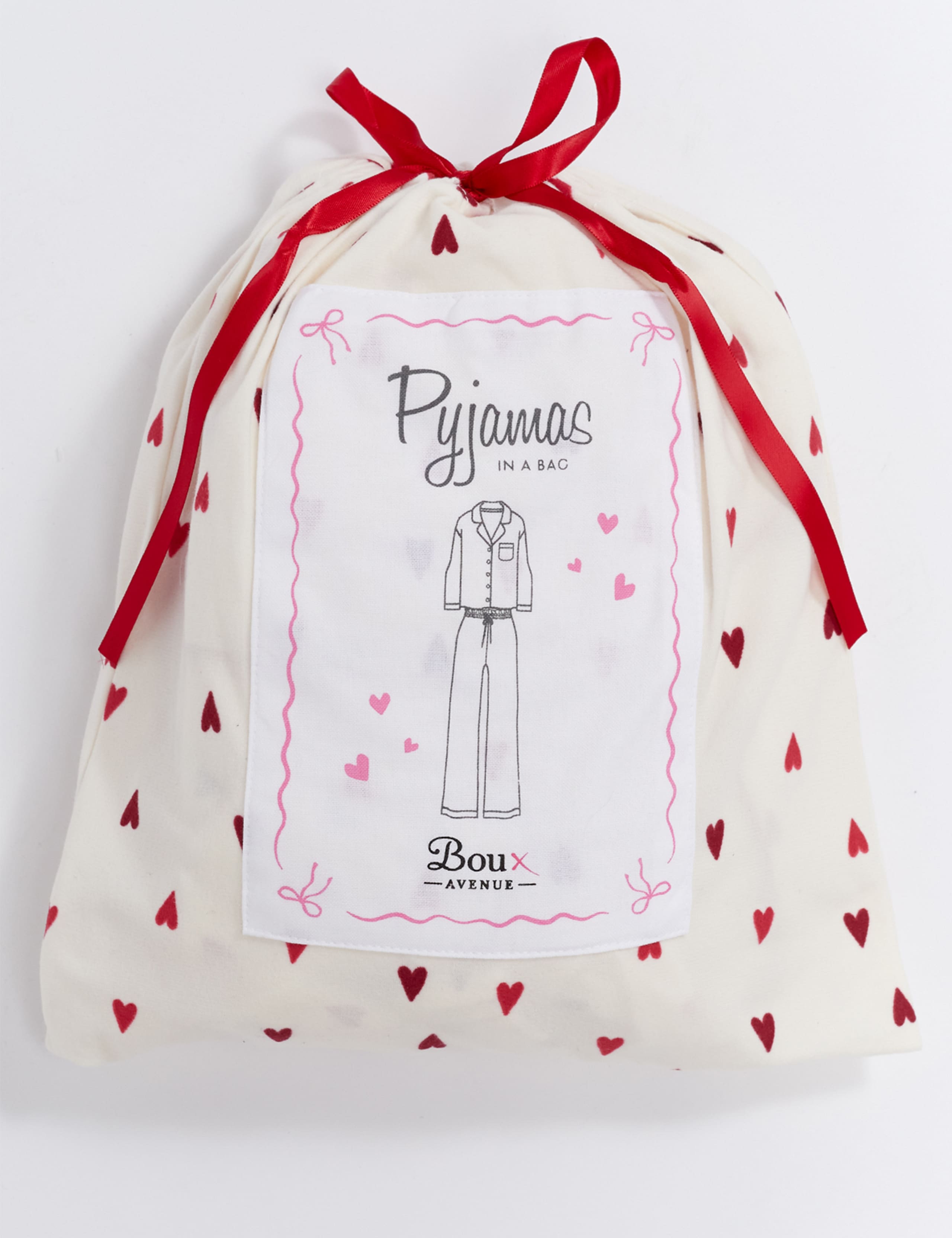 Valentines Fleece Heart Print Family Pyjamas in a Bag (2-12 yrs) 5 of 5