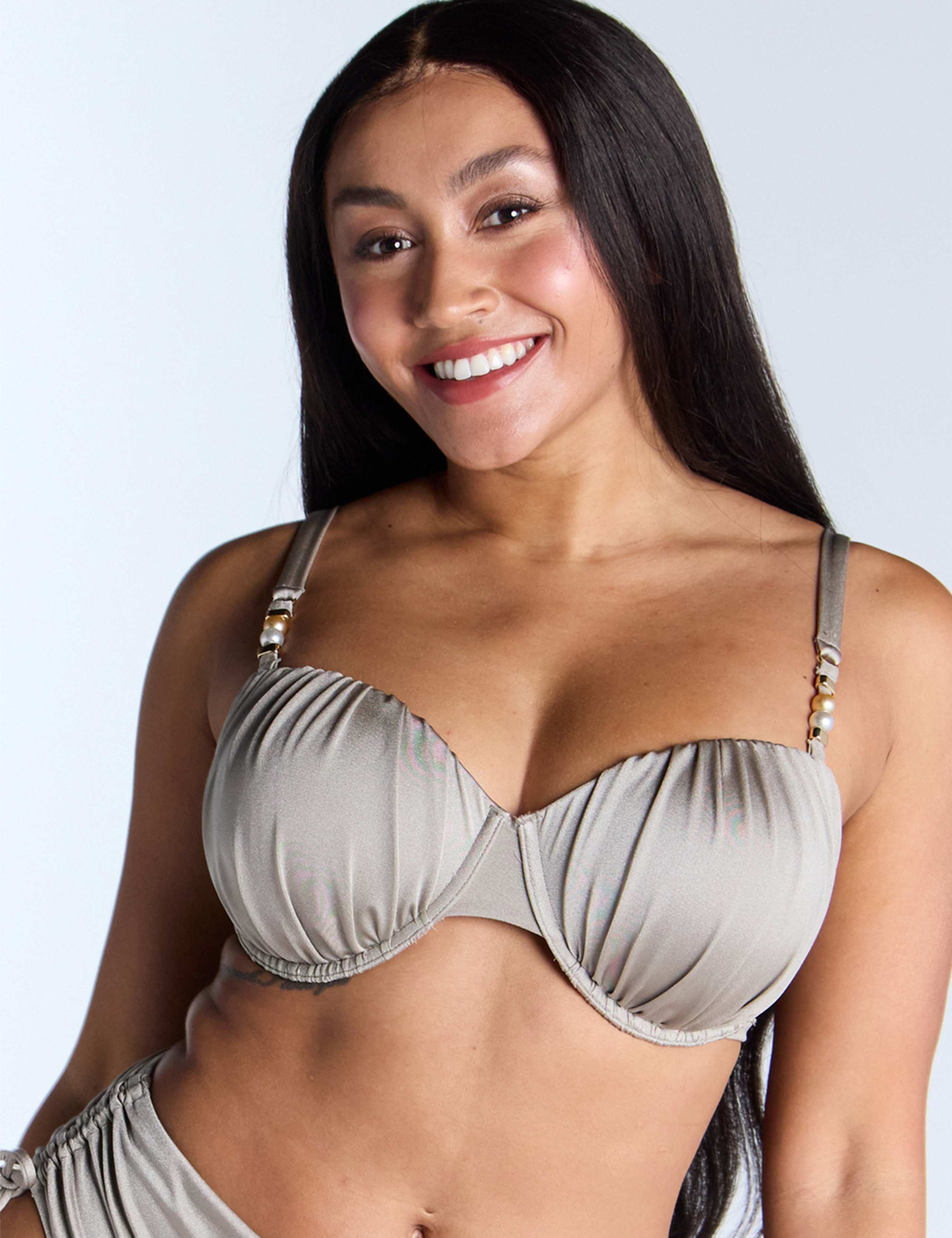 Vida Beaded Wired Bikini Top 2 of 5