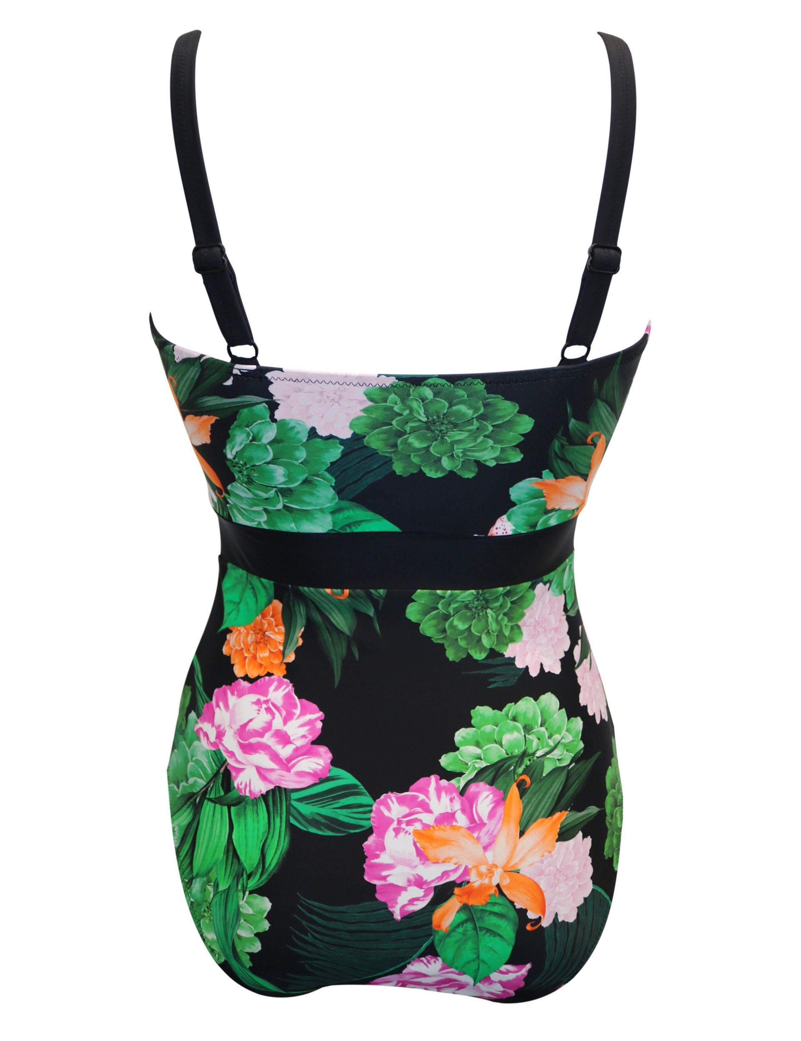 Palermo Floral Panelled Square Neck Swimsuit 7 of 7