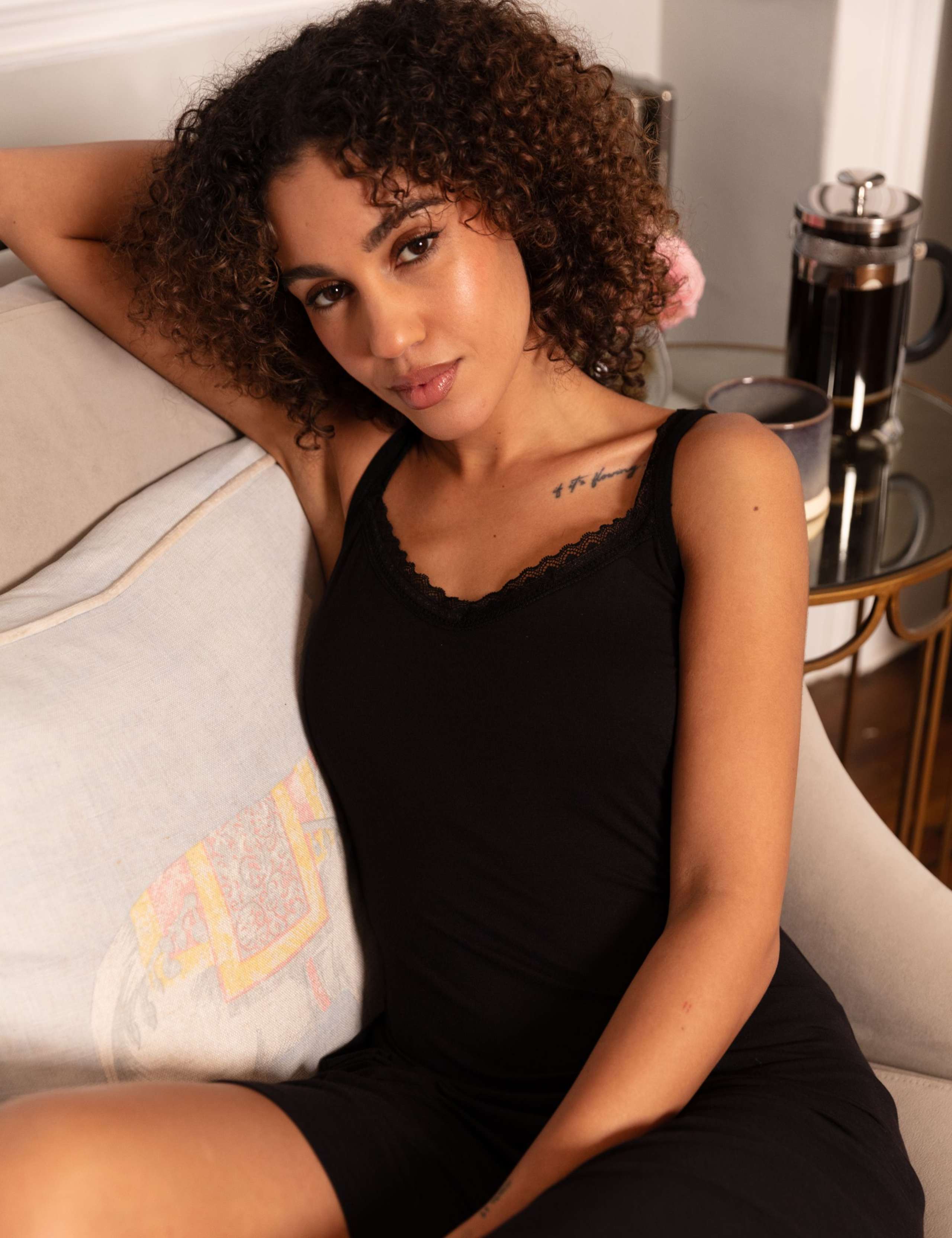 Modal Rich Hidden Support Chemise 4 of 4