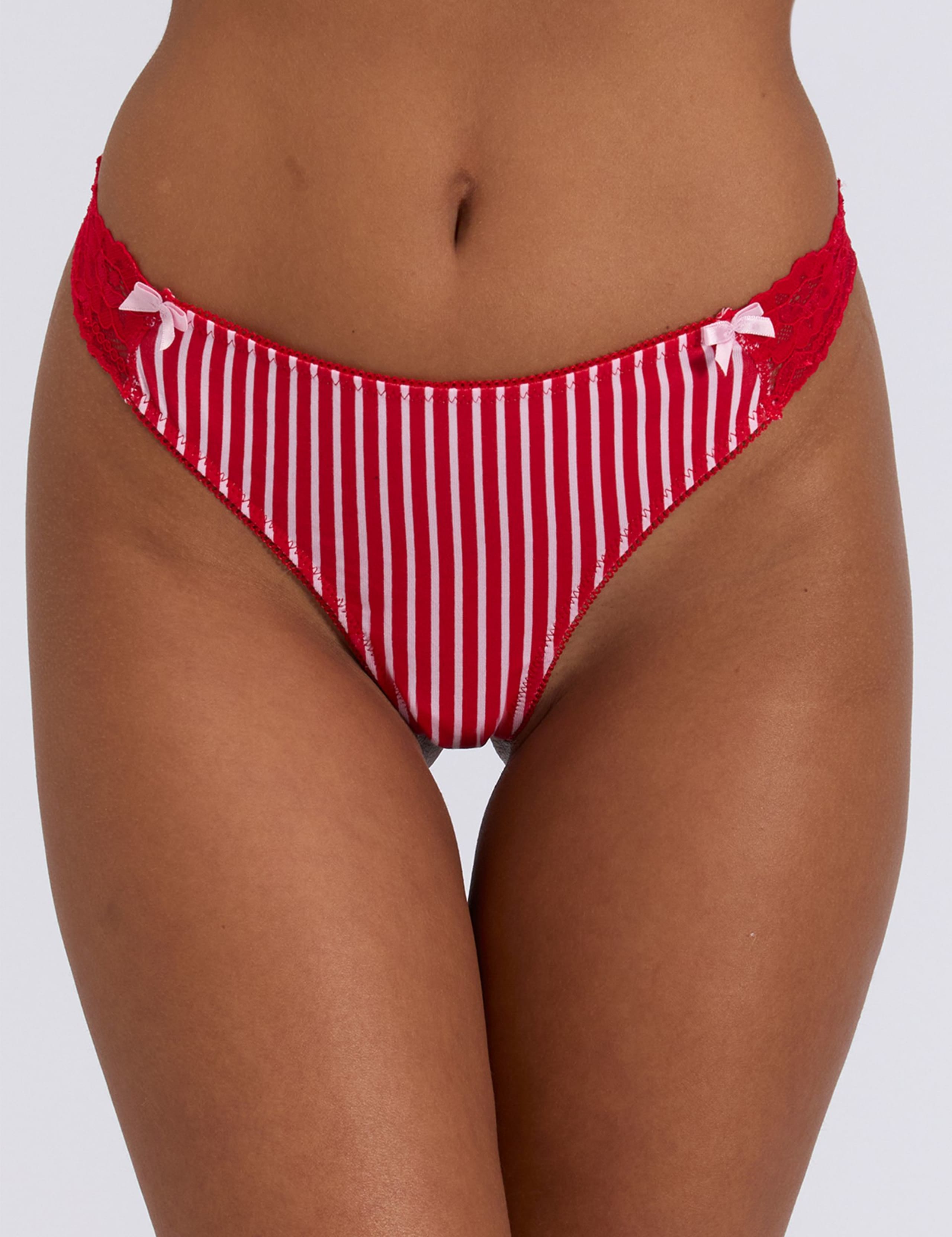 4pk Cotton Blend Christmas Thongs Gift Box 8 of 11