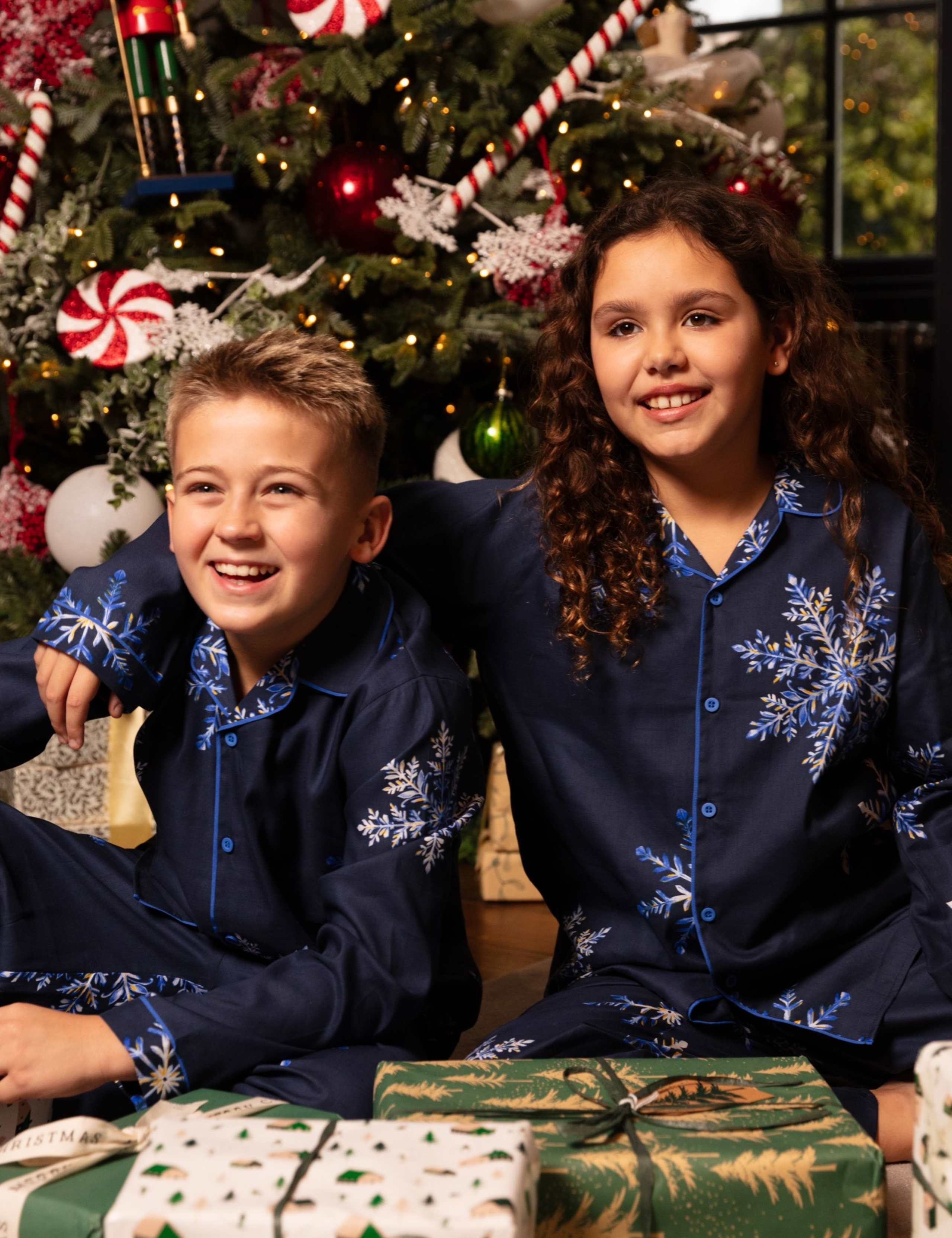 Cotton Rich Snowflake Pyjamas (2-13 Yrs) 4 of 4