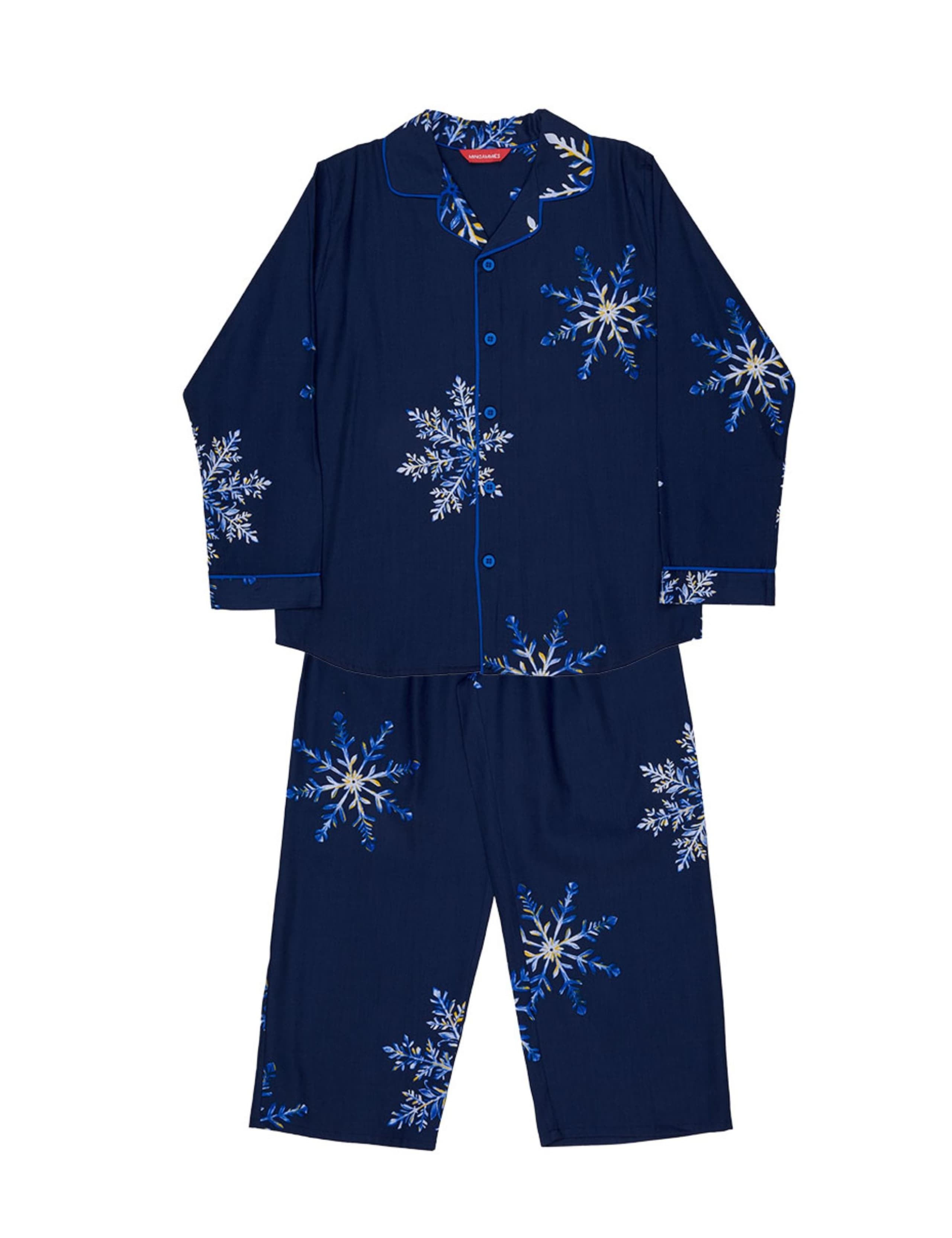 Cotton Rich Snowflake Print Family Christmas Pyjamas (2-13 Yrs) 2 of 4