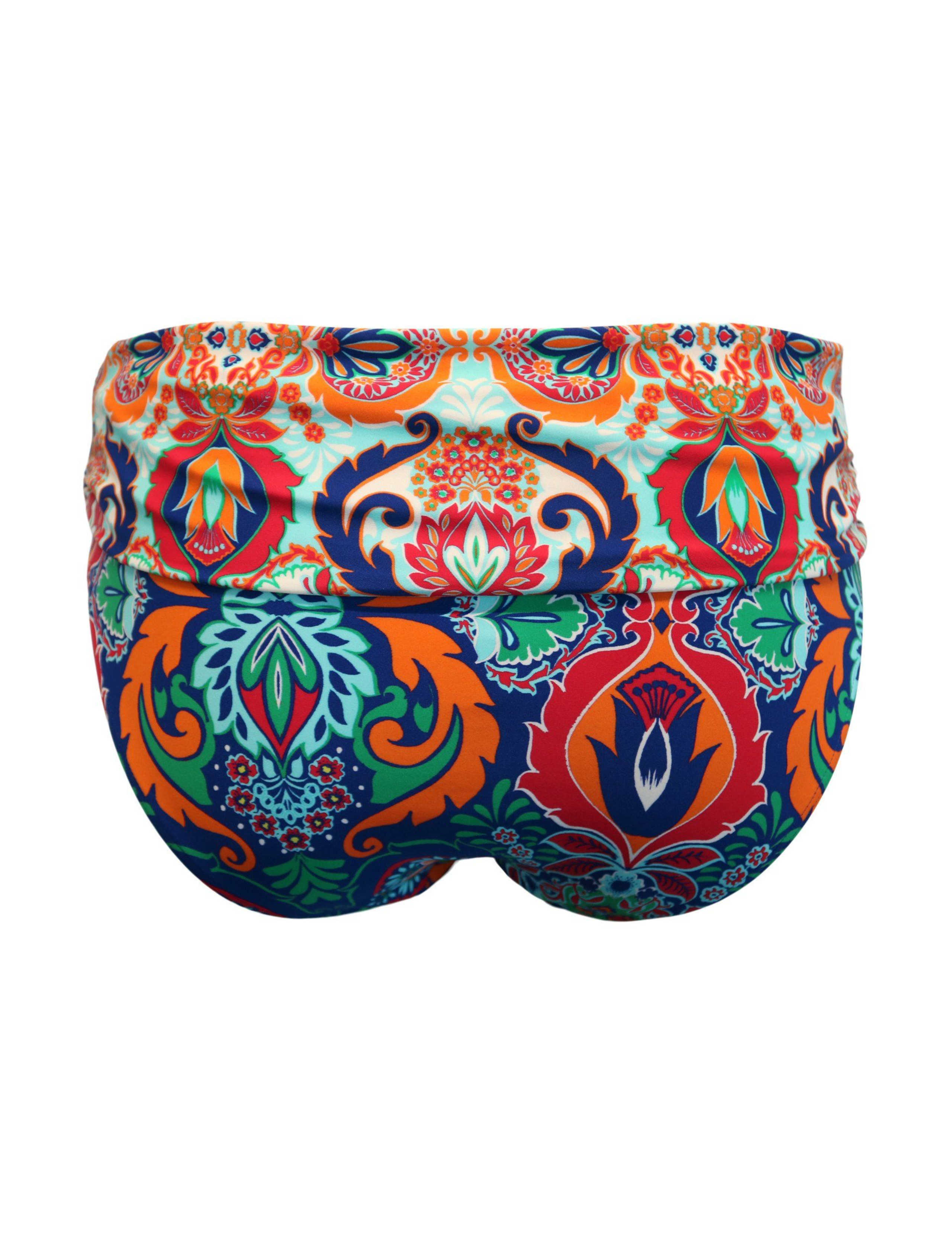 Venice Beach Printed Roll Top Bikini Bottoms 7 of 7