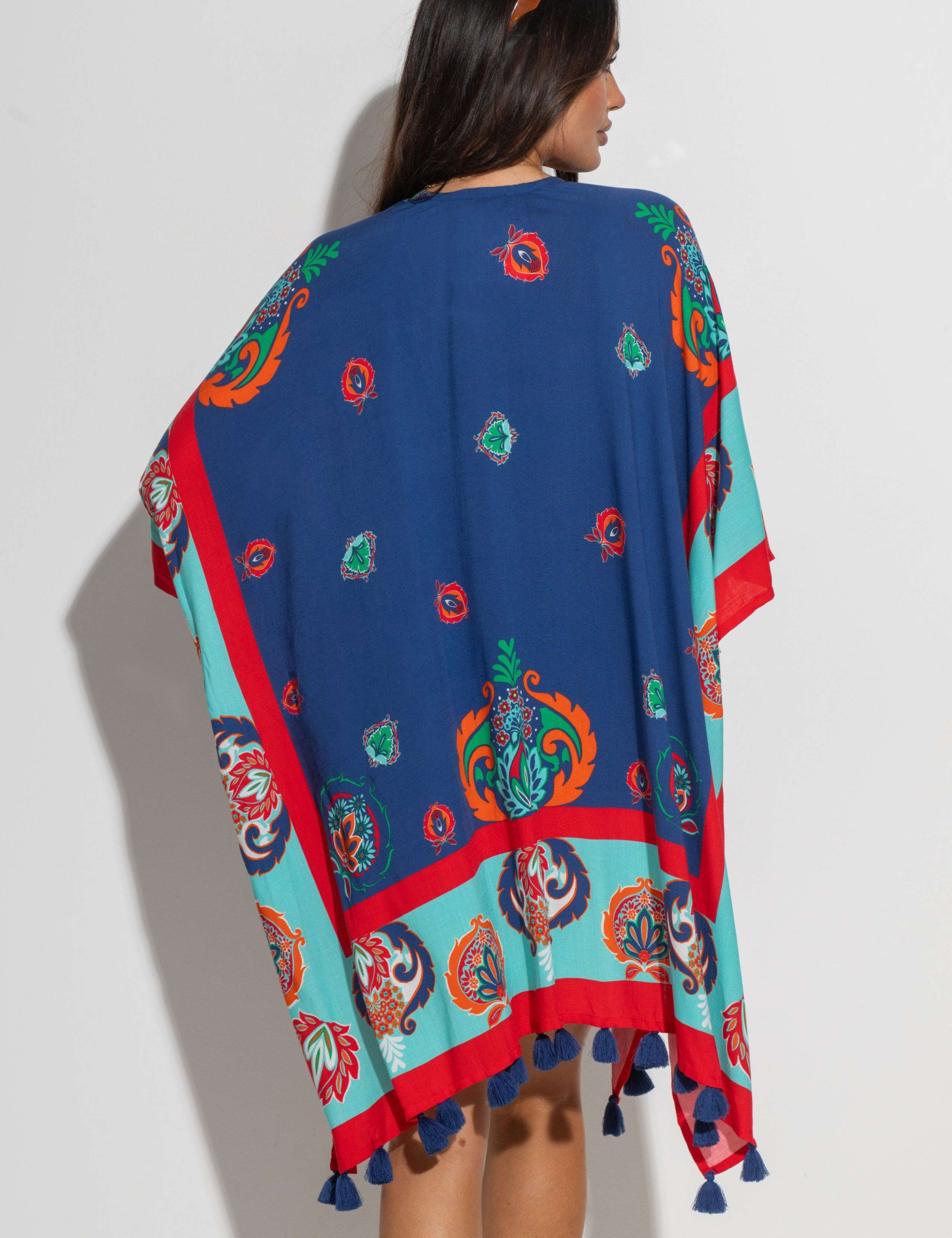 Woven Tassel Kimono 4 of 7