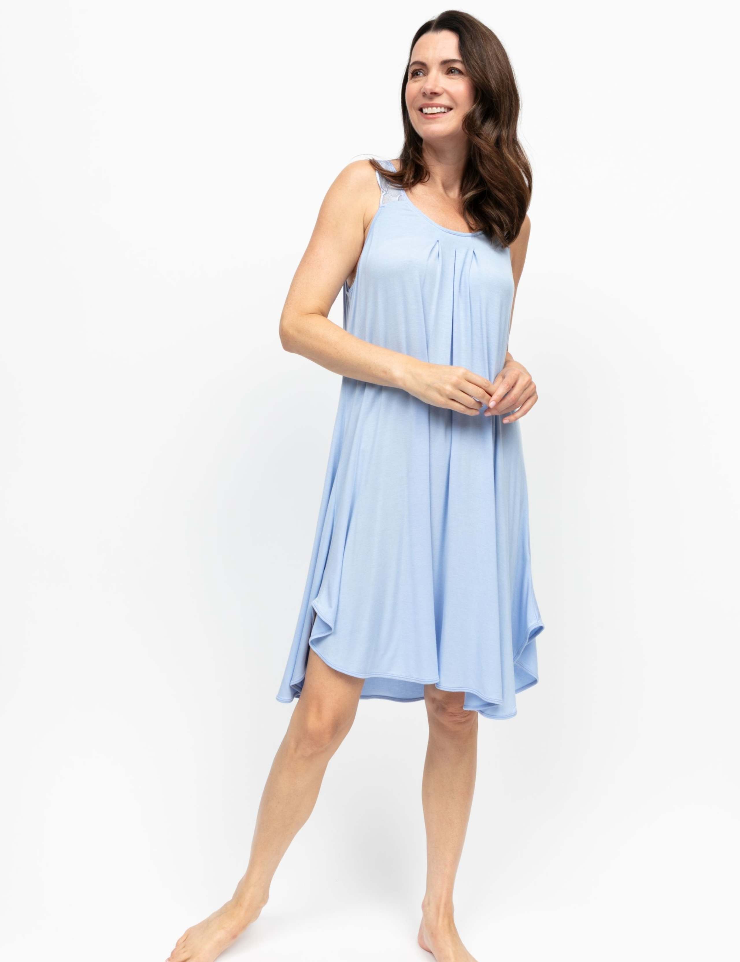 Modal Rich Pleated Swing Nightdress 3 of 4