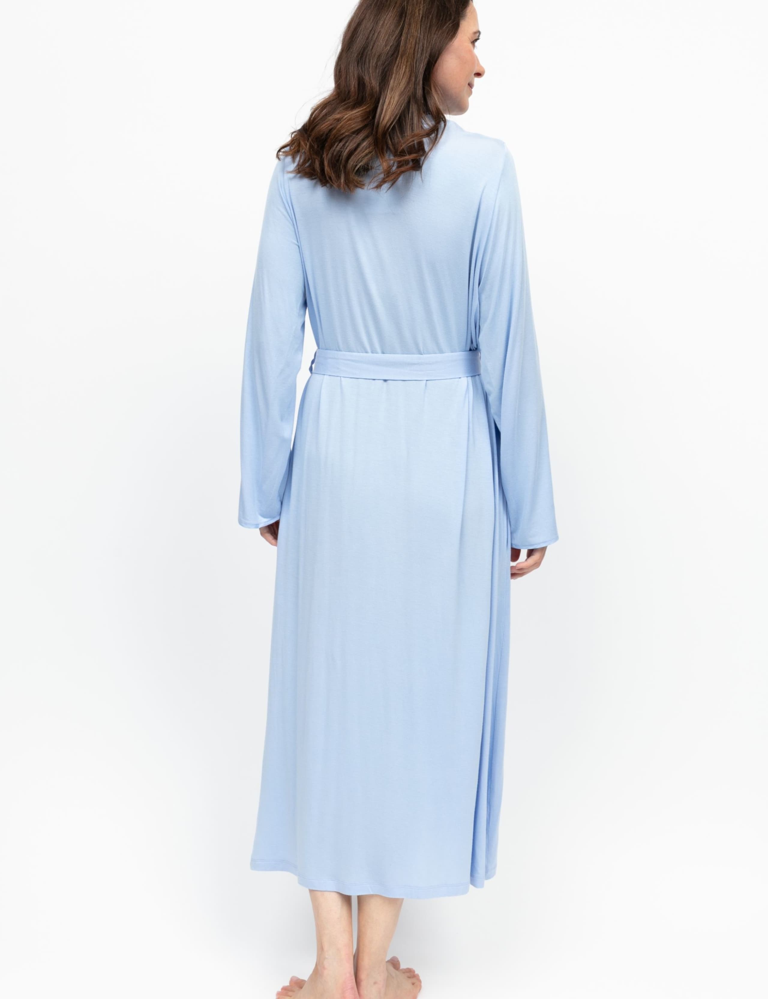 Modal Rich Lace Detail Dressing Gown 3 of 3