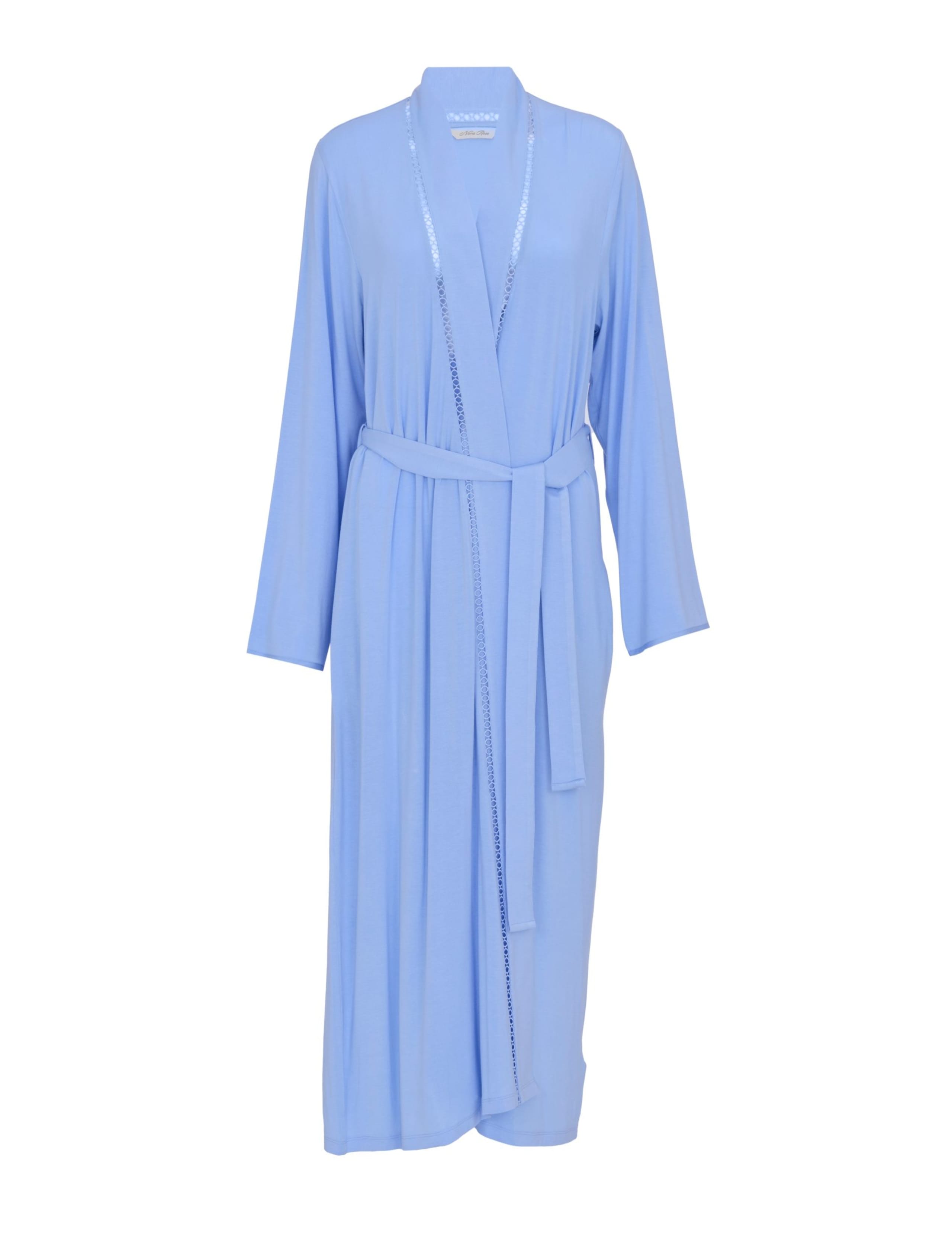 Modal Rich Lace Detail Dressing Gown 2 of 3