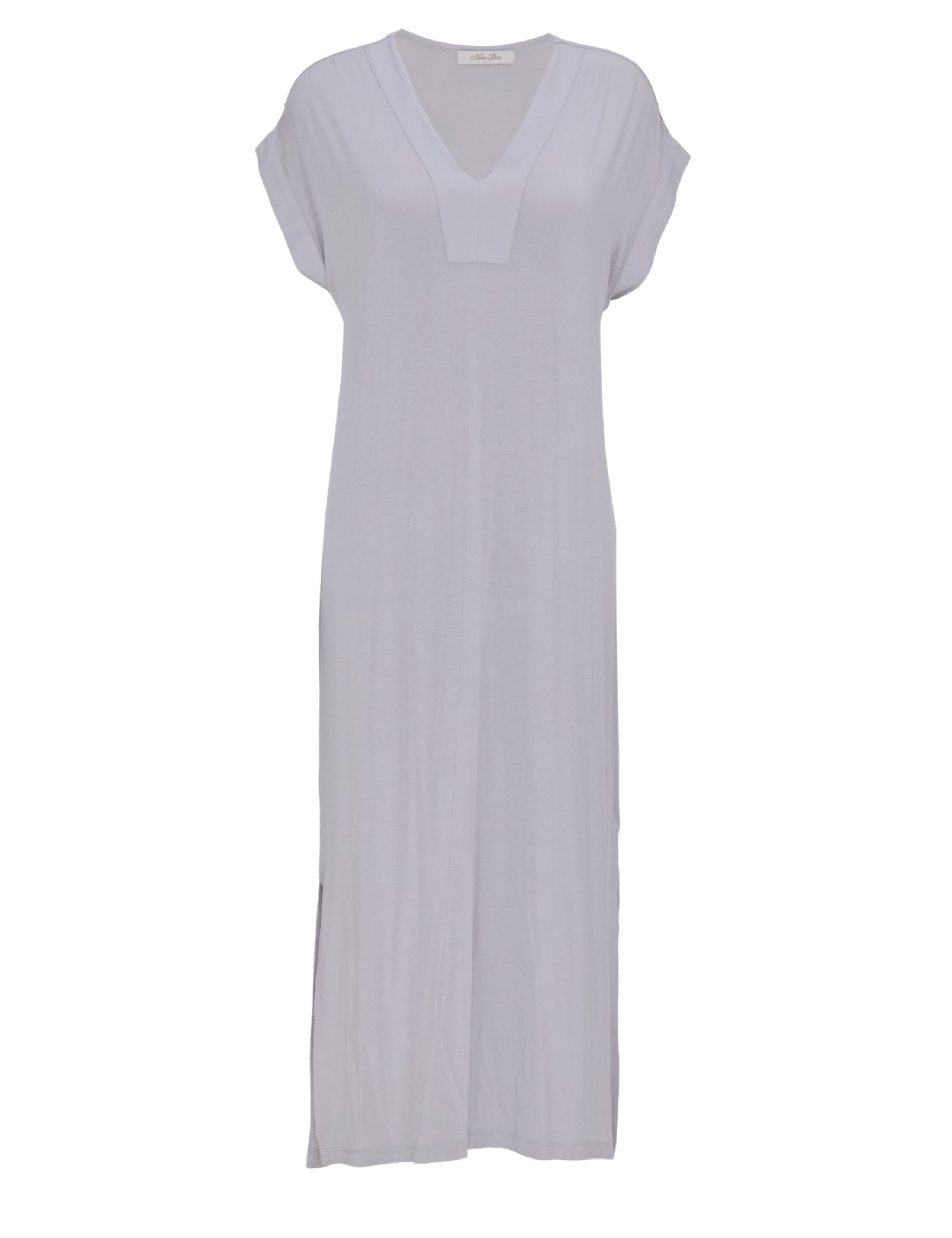 Modal Rich V-Neck Long Nightdress 2 of 4