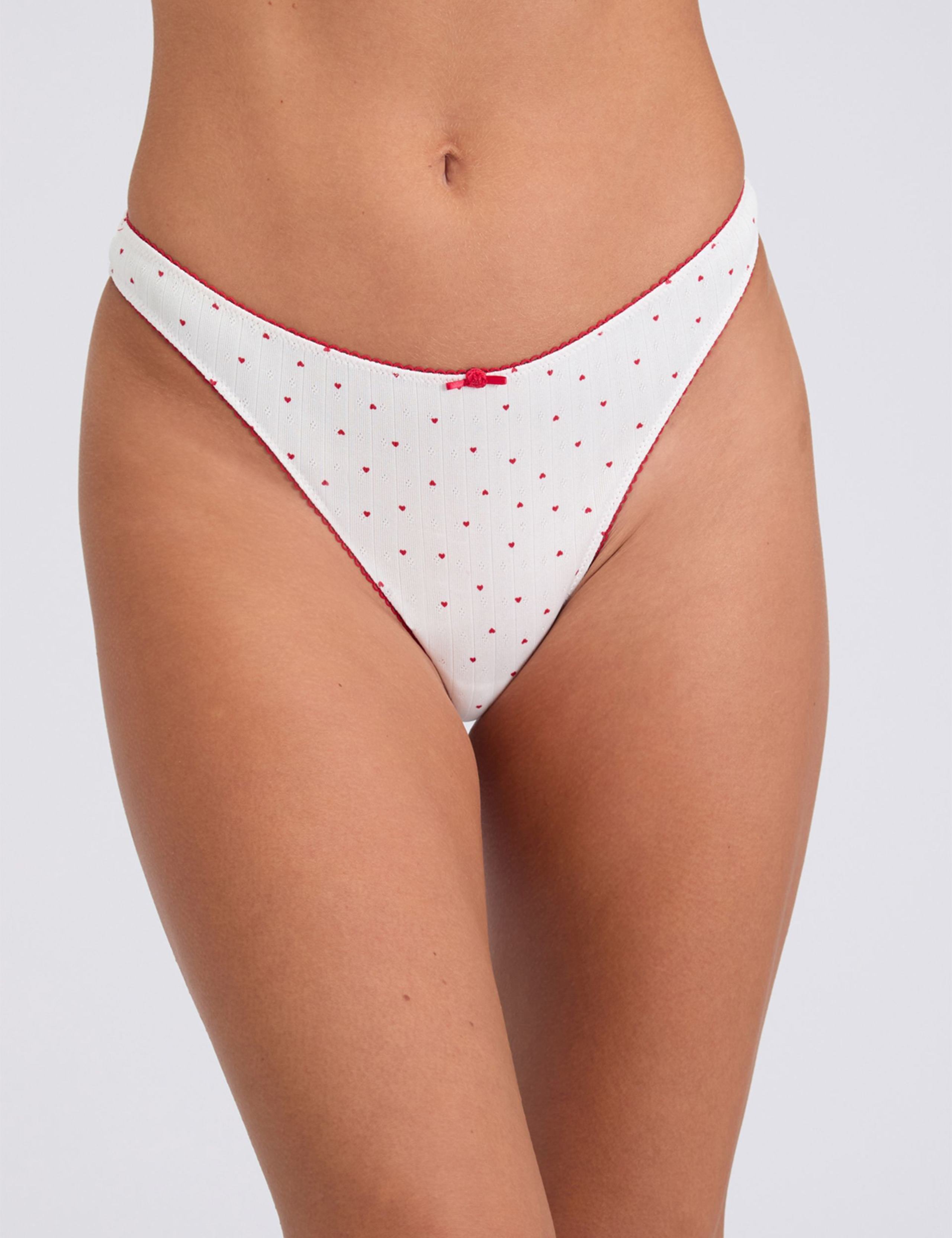 3pk Rosie Pointelle Thongs 5 of 10