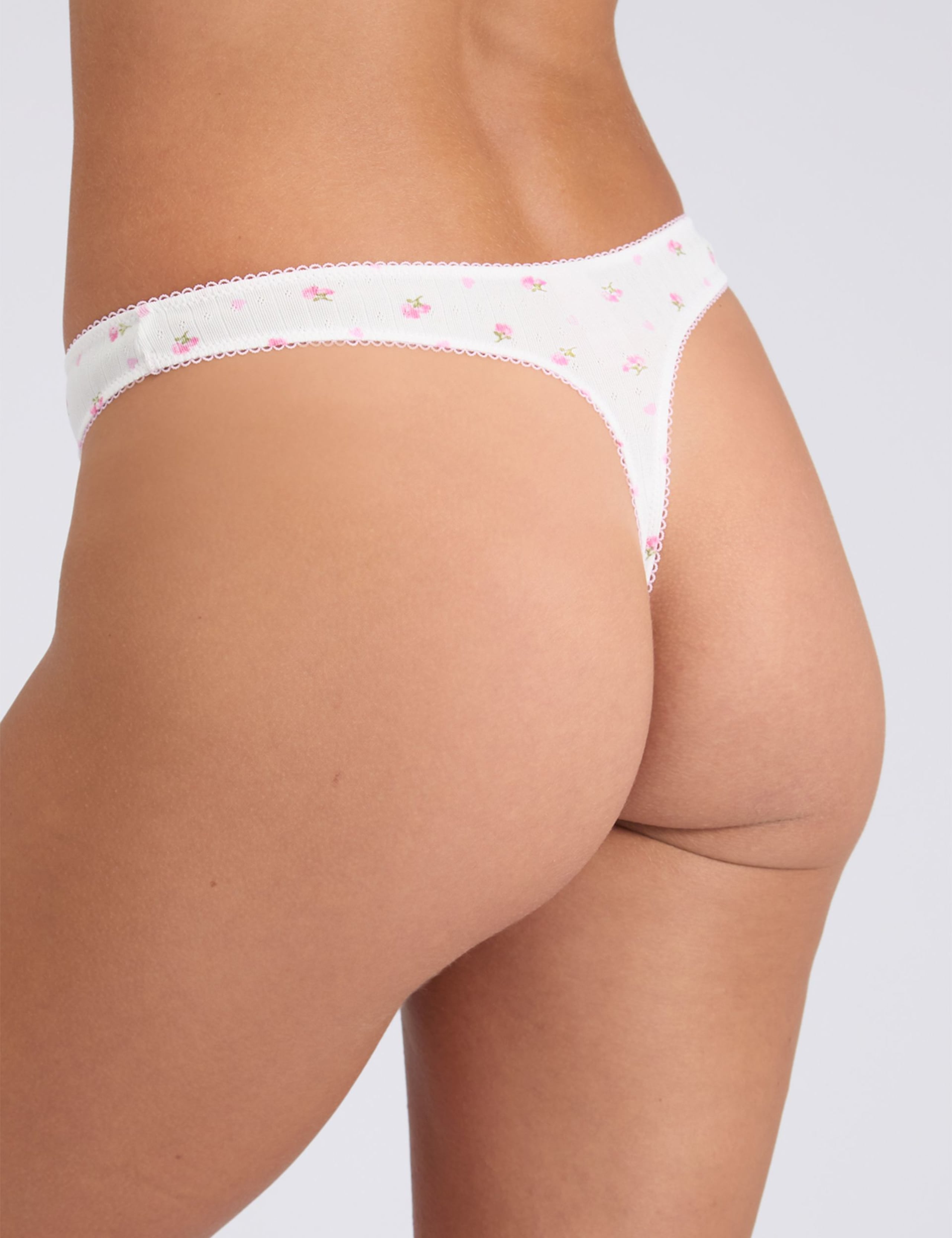 3pk Rosie Pointelle Thongs 6 of 10