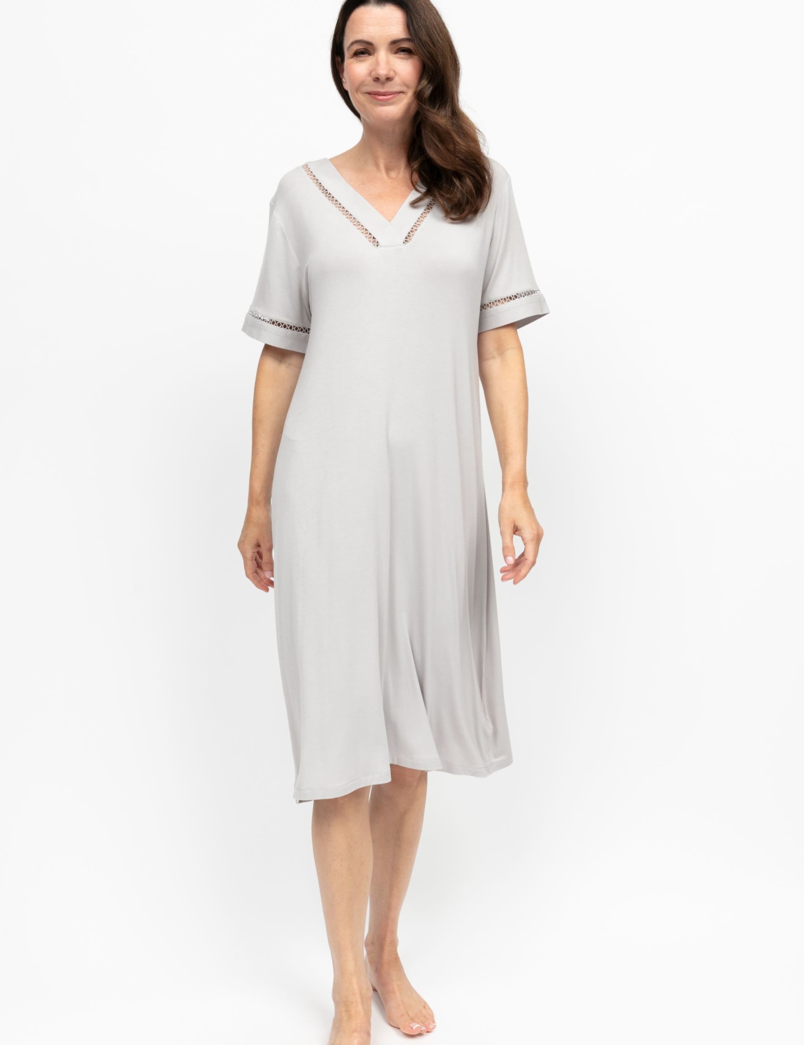 Modal Rich Lace Detail Nightdress 3 of 4