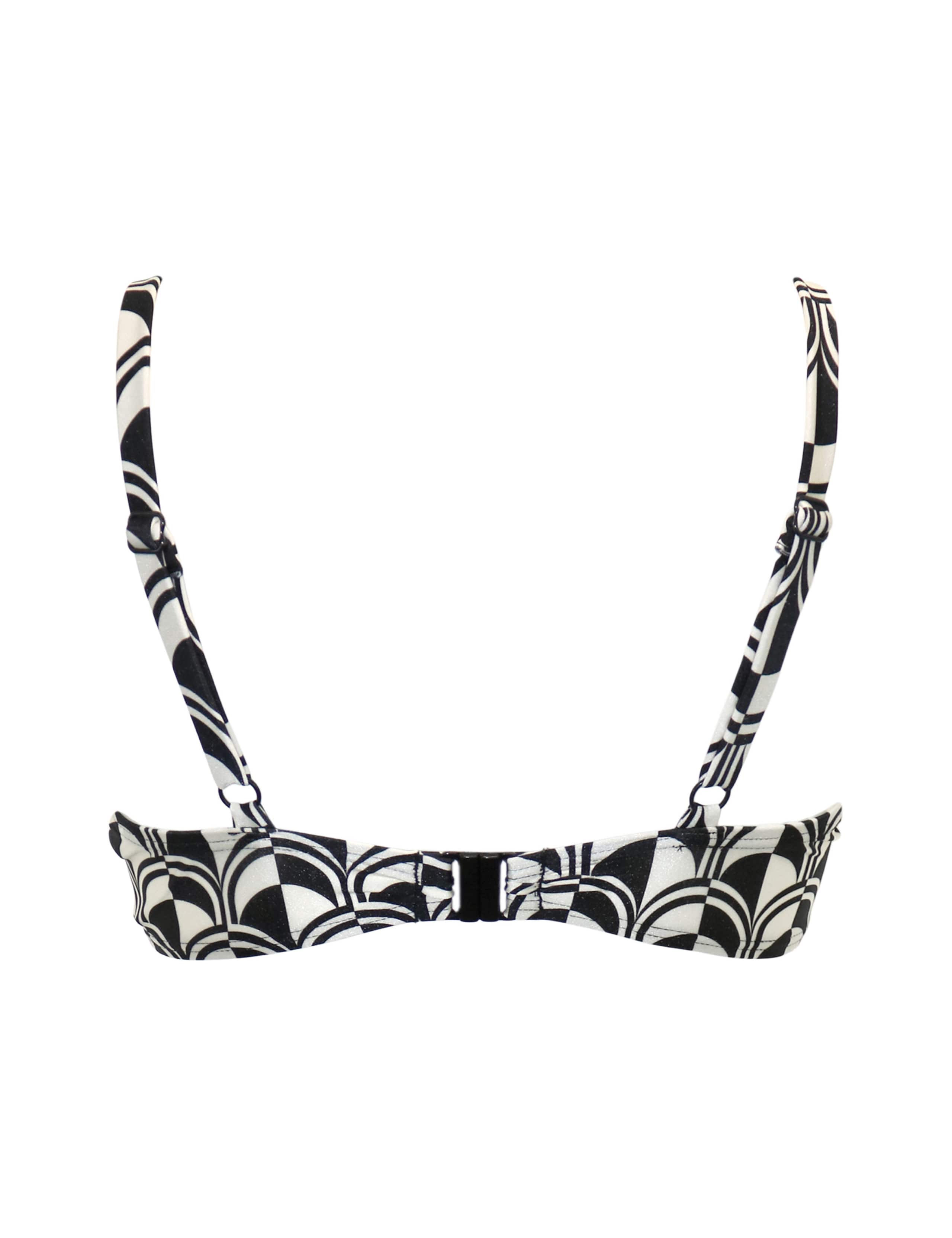 Casablanca Printed Wired Tie Detail Plunge Bikini Top 8 of 8
