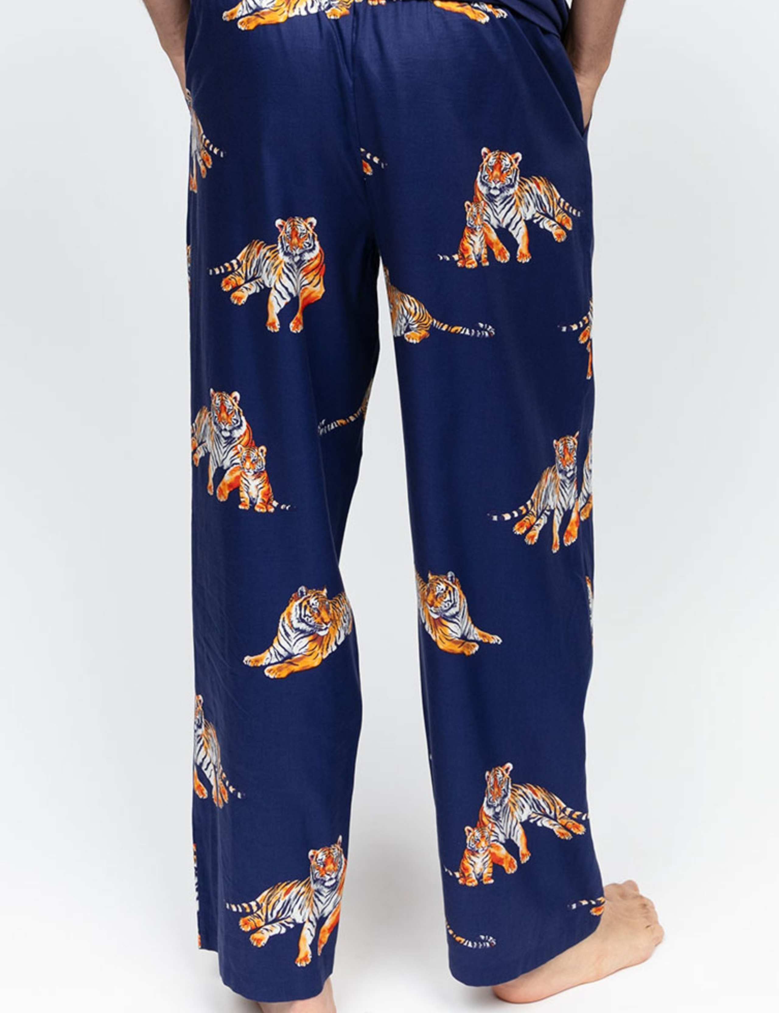 Cotton Modal Tiger Print Pyjama Bottoms 3 of 4