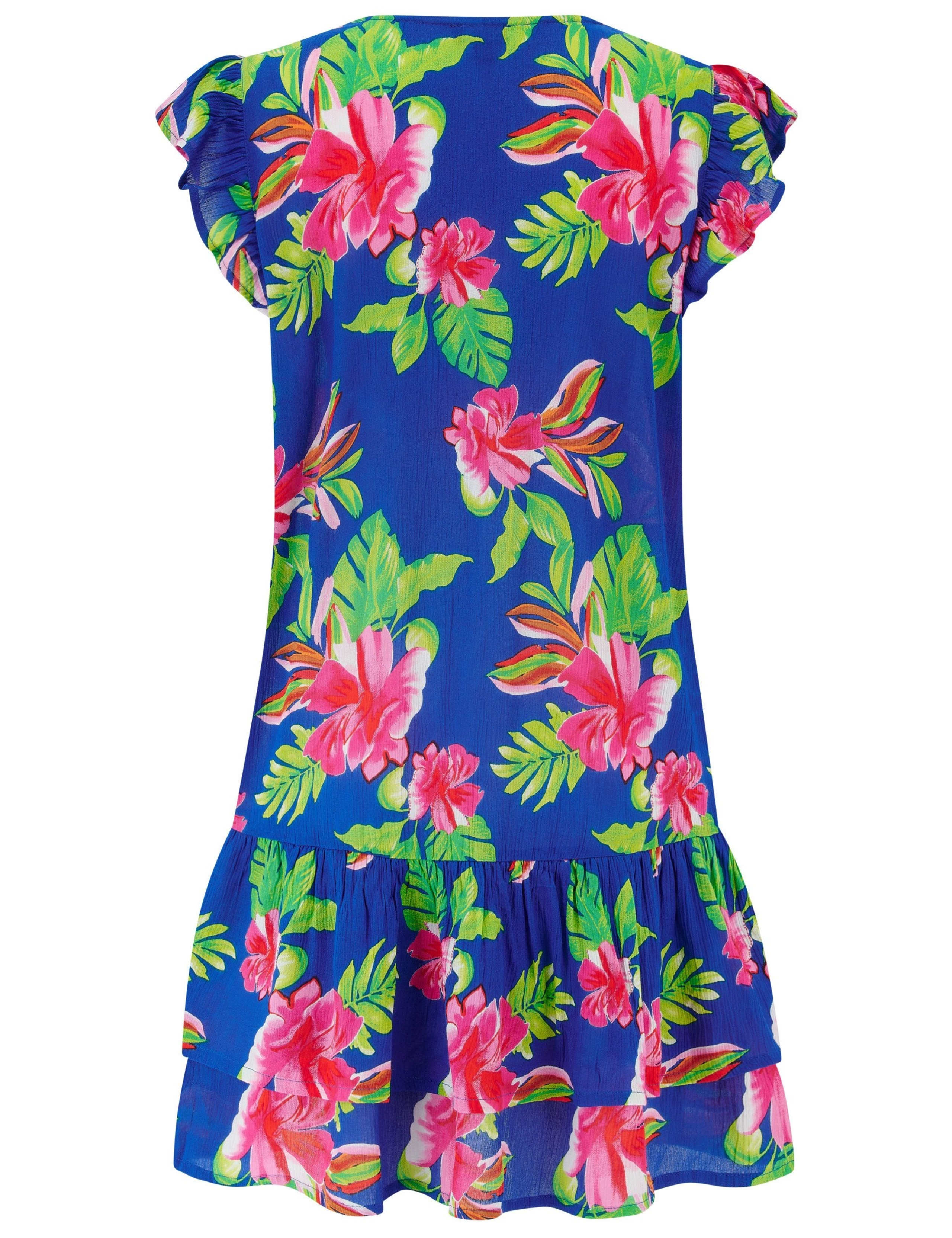 Gracie Floral Mini Swing Beach Dress 5 of 5
