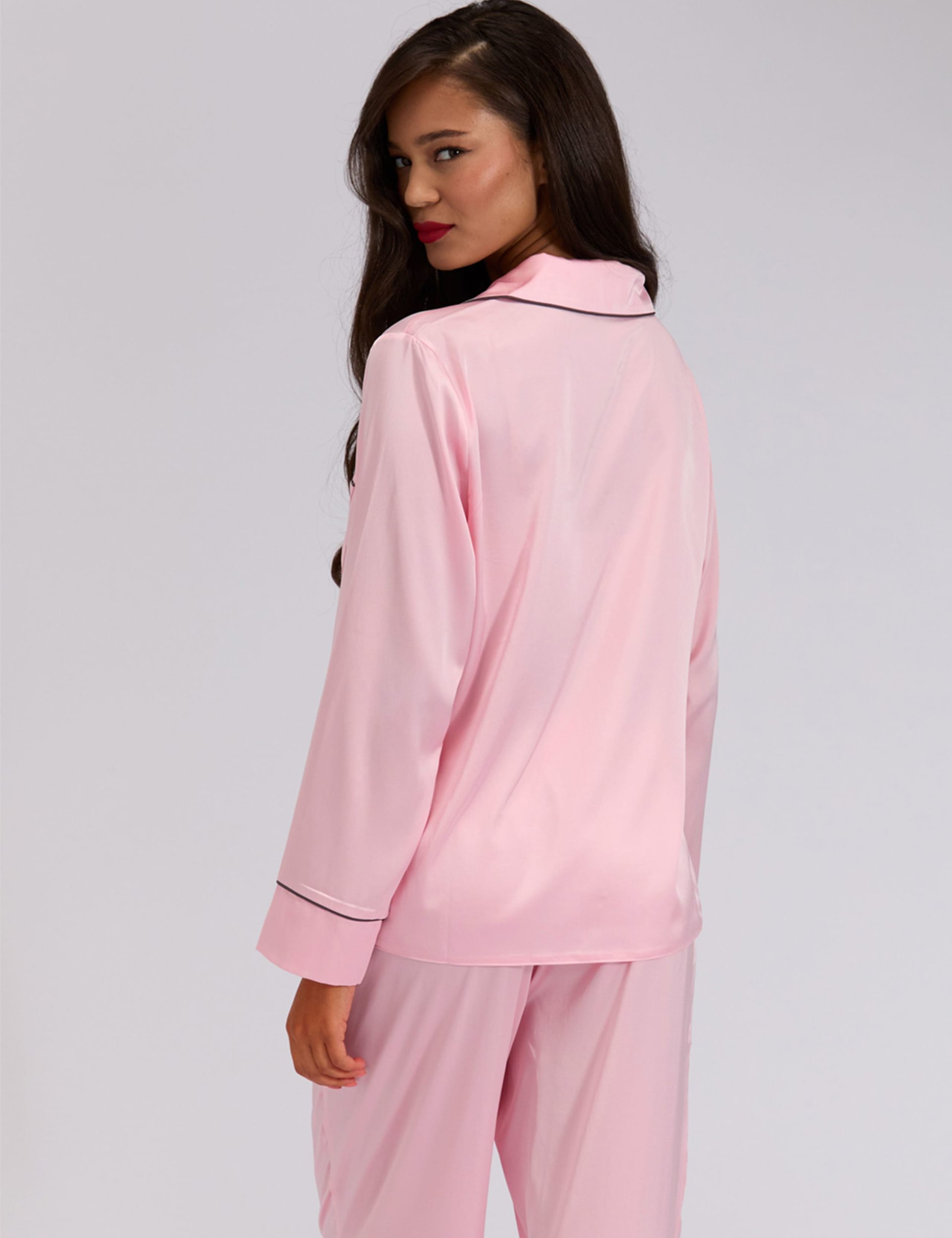 Satin Wide Leg Pyjama Bottoms 3 of 5