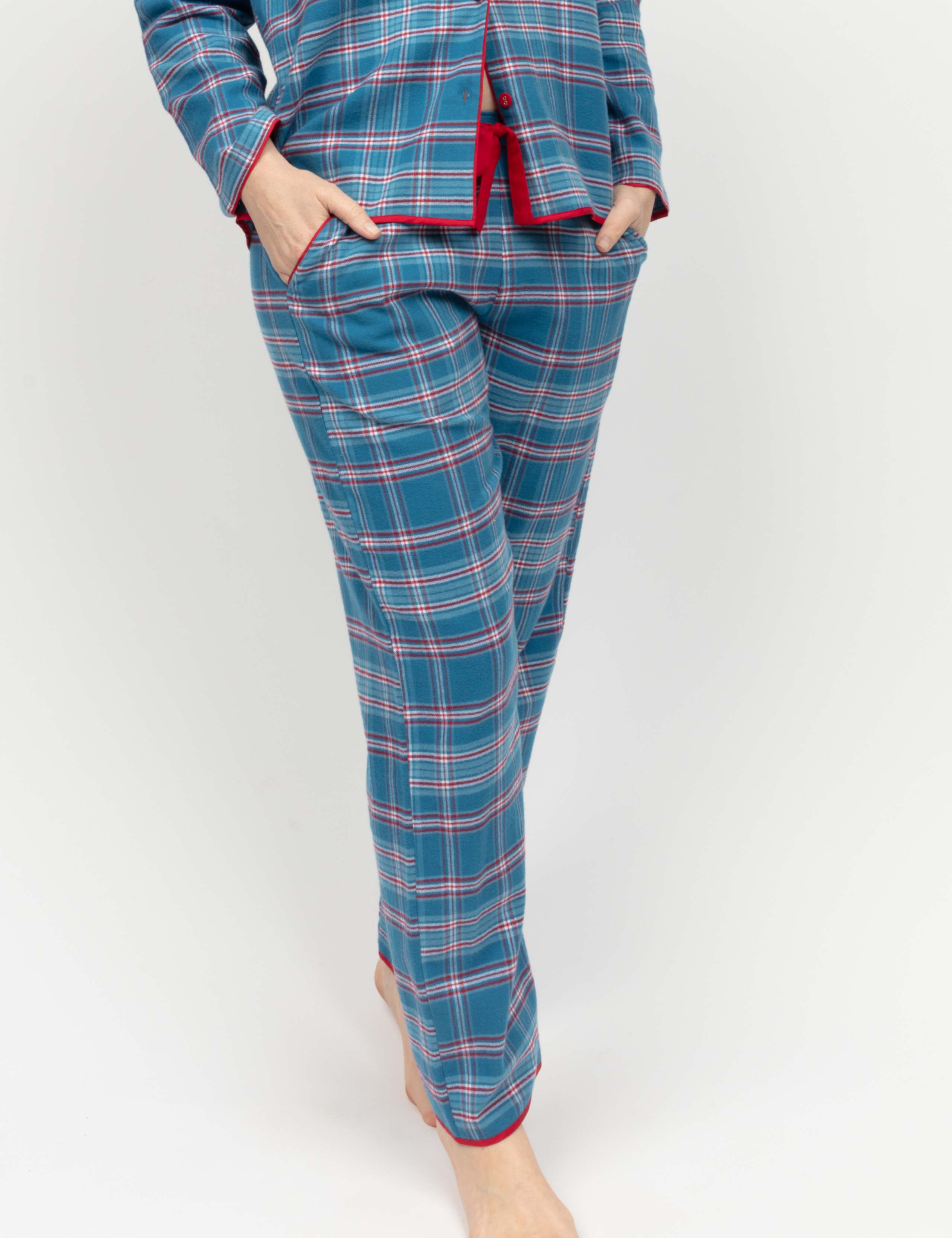 Pure Cotton Checked Pyjama Bottoms 3 of 5
