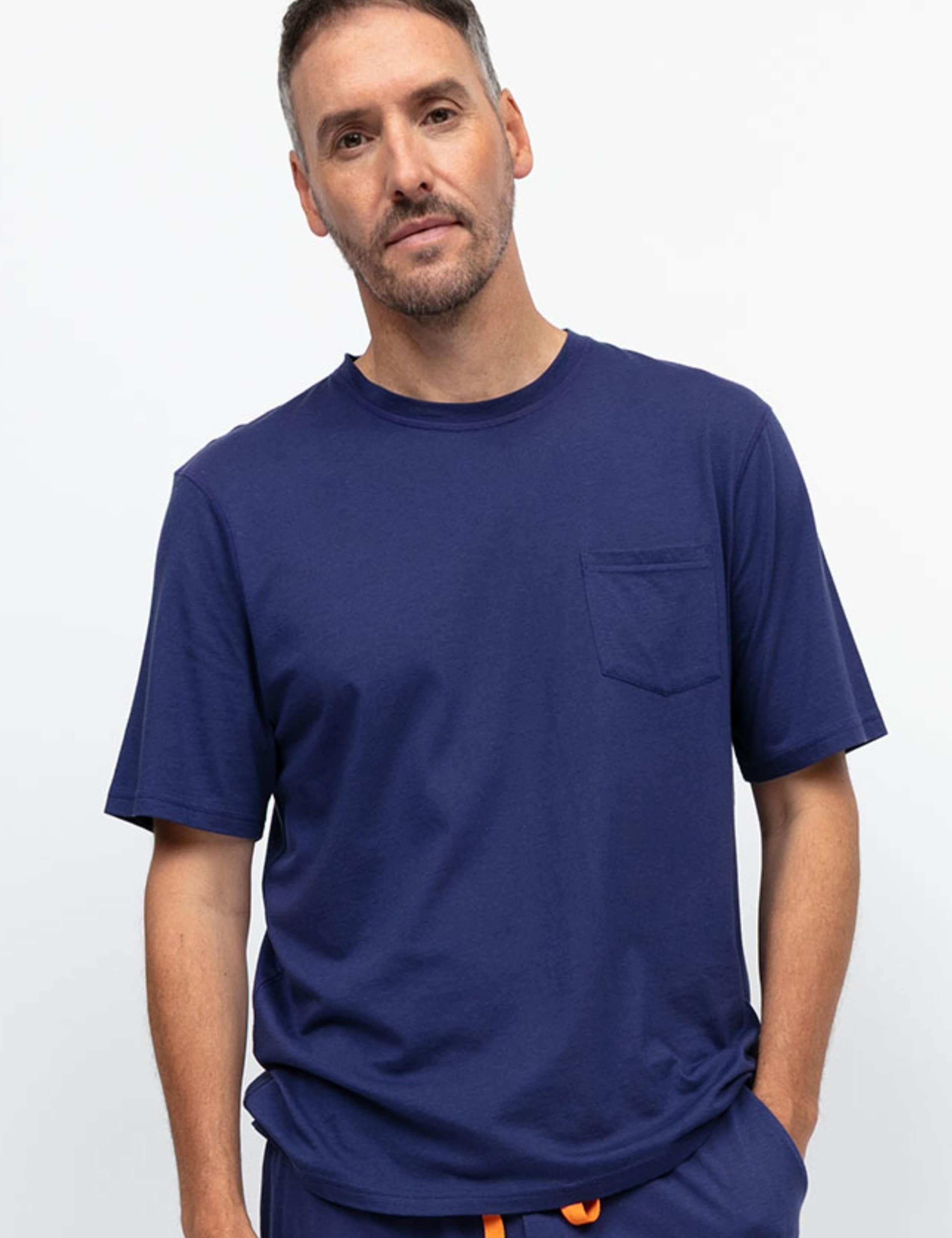 Cotton Modal Blend Pyjama Top 1 of 4