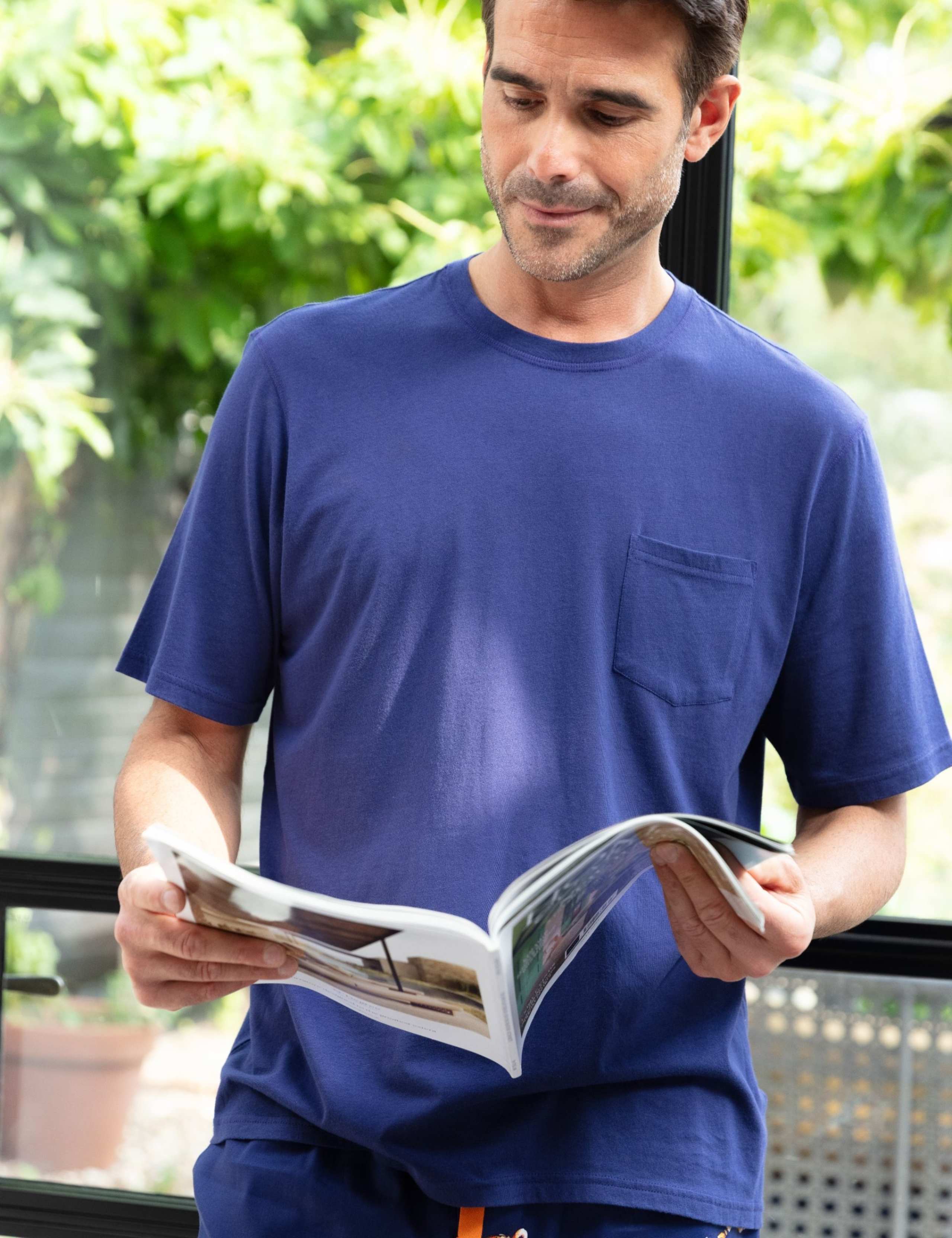 Cotton Modal Blend Pyjama Top 4 of 4