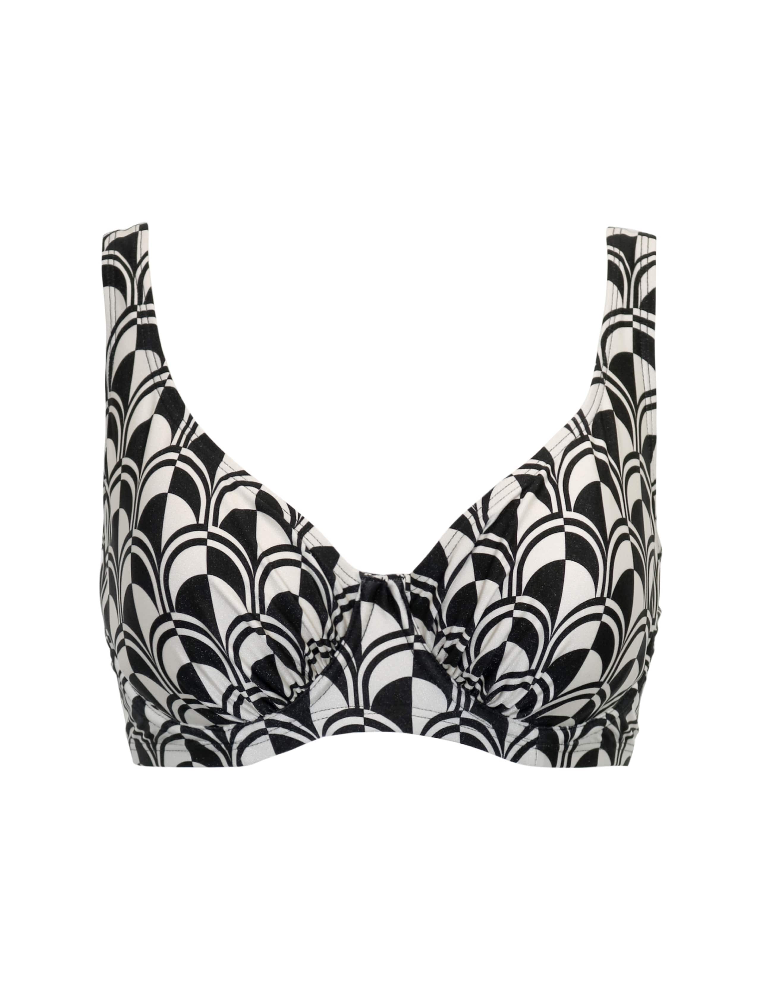 Casablanca Printed Wired Plunge Bikini Top 2 of 7