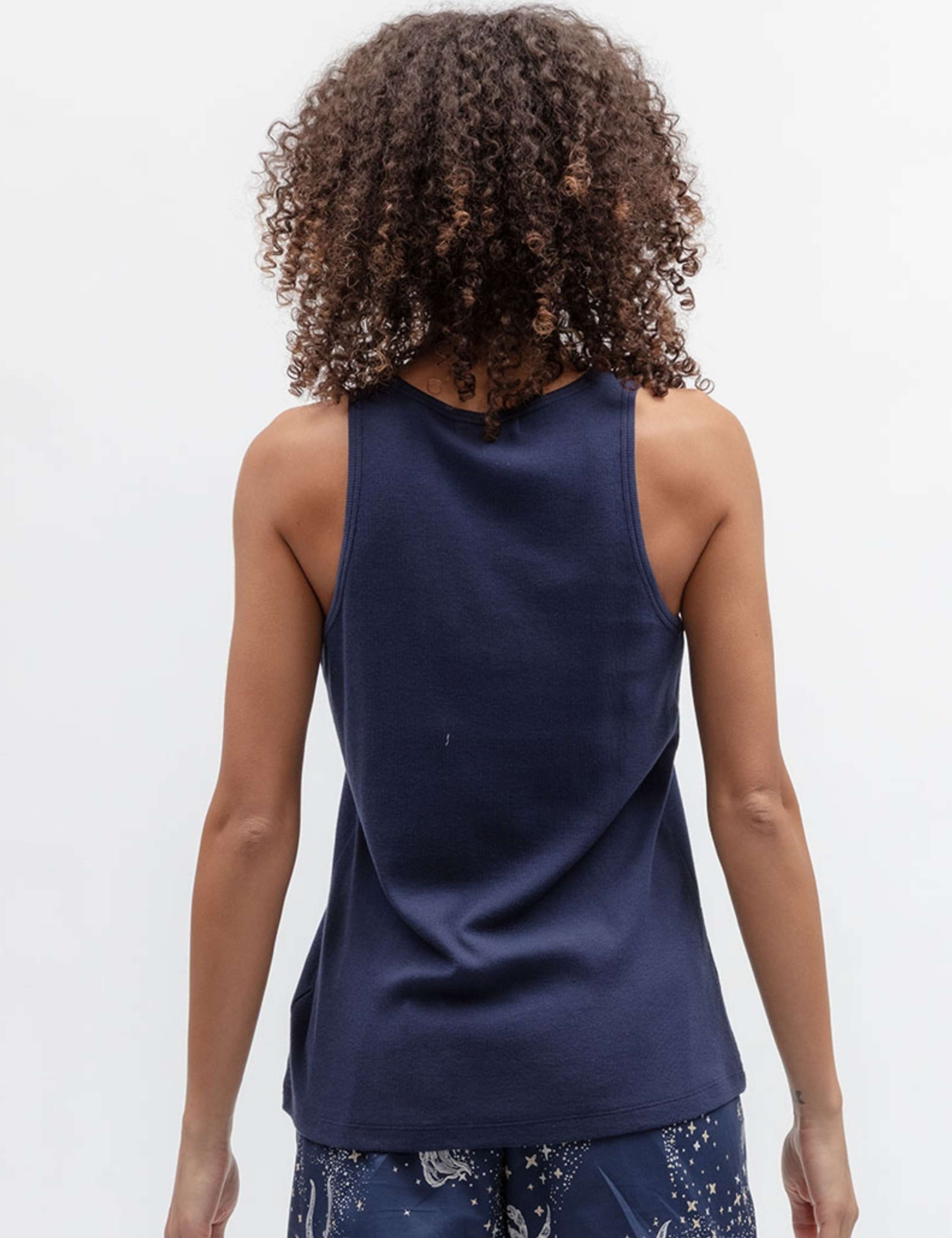 Cotton Modal Ribbed Vest 3 of 3