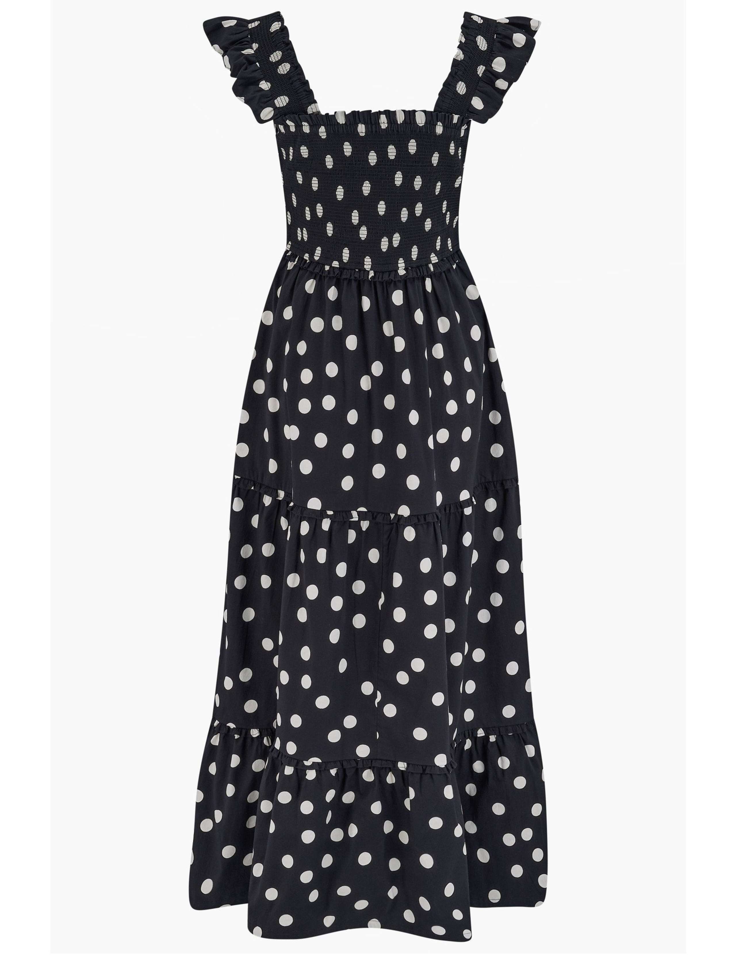 Lucy Pure Cotton Polka Dot Maxi Dress 2 of 6