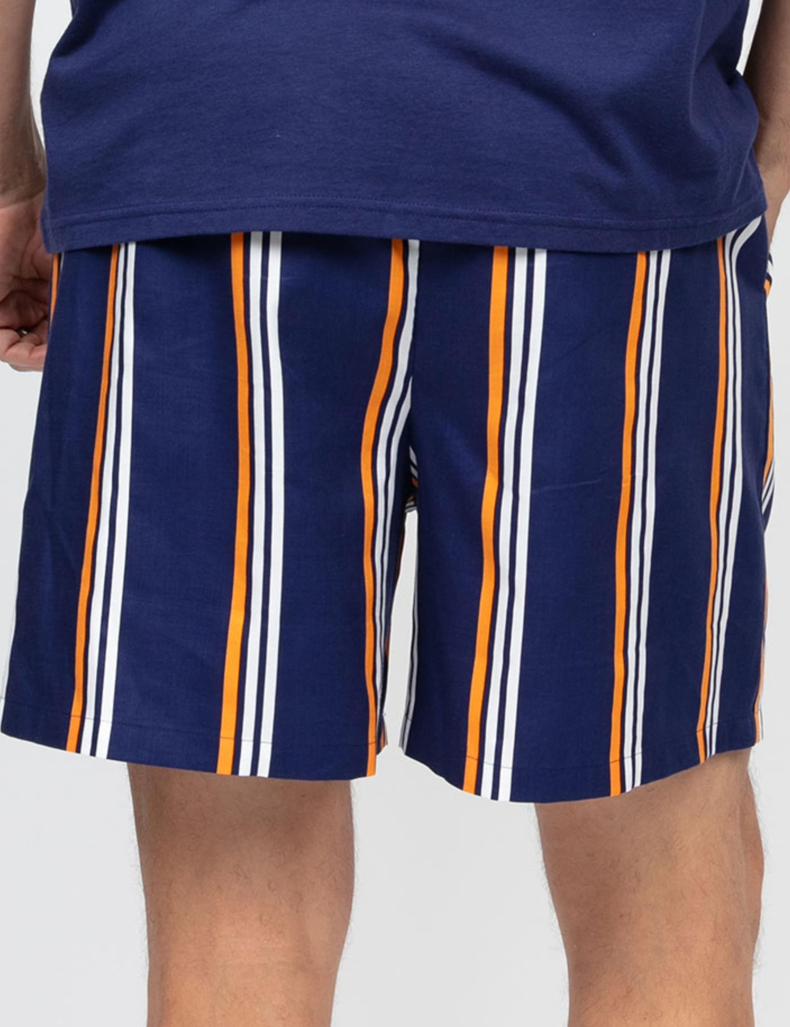 Cotton Modal Blend Striped Pyjama Shorts 4 of 4