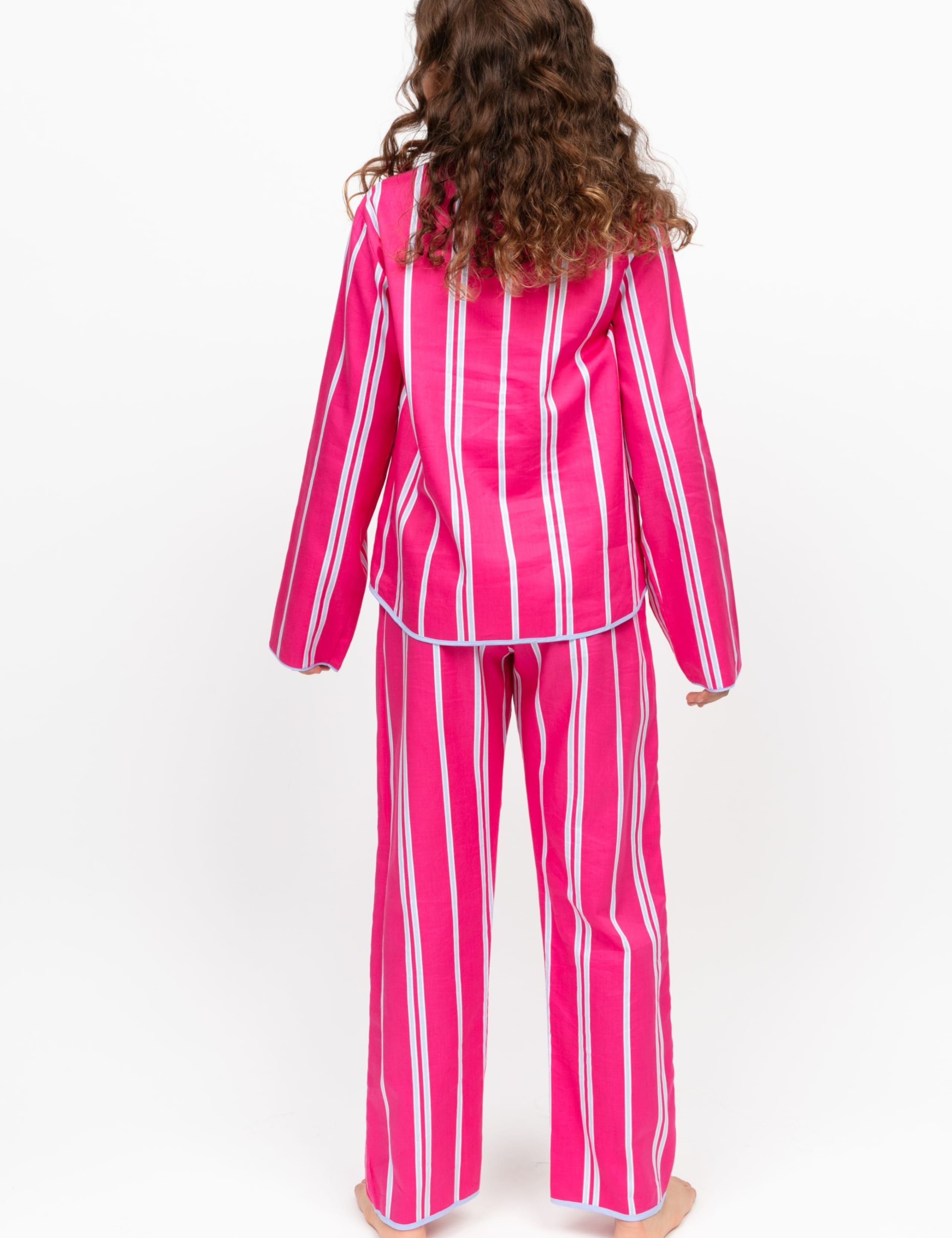 Cotton Modal Striped Pyjamas (2-13 Yrs) 4 of 4