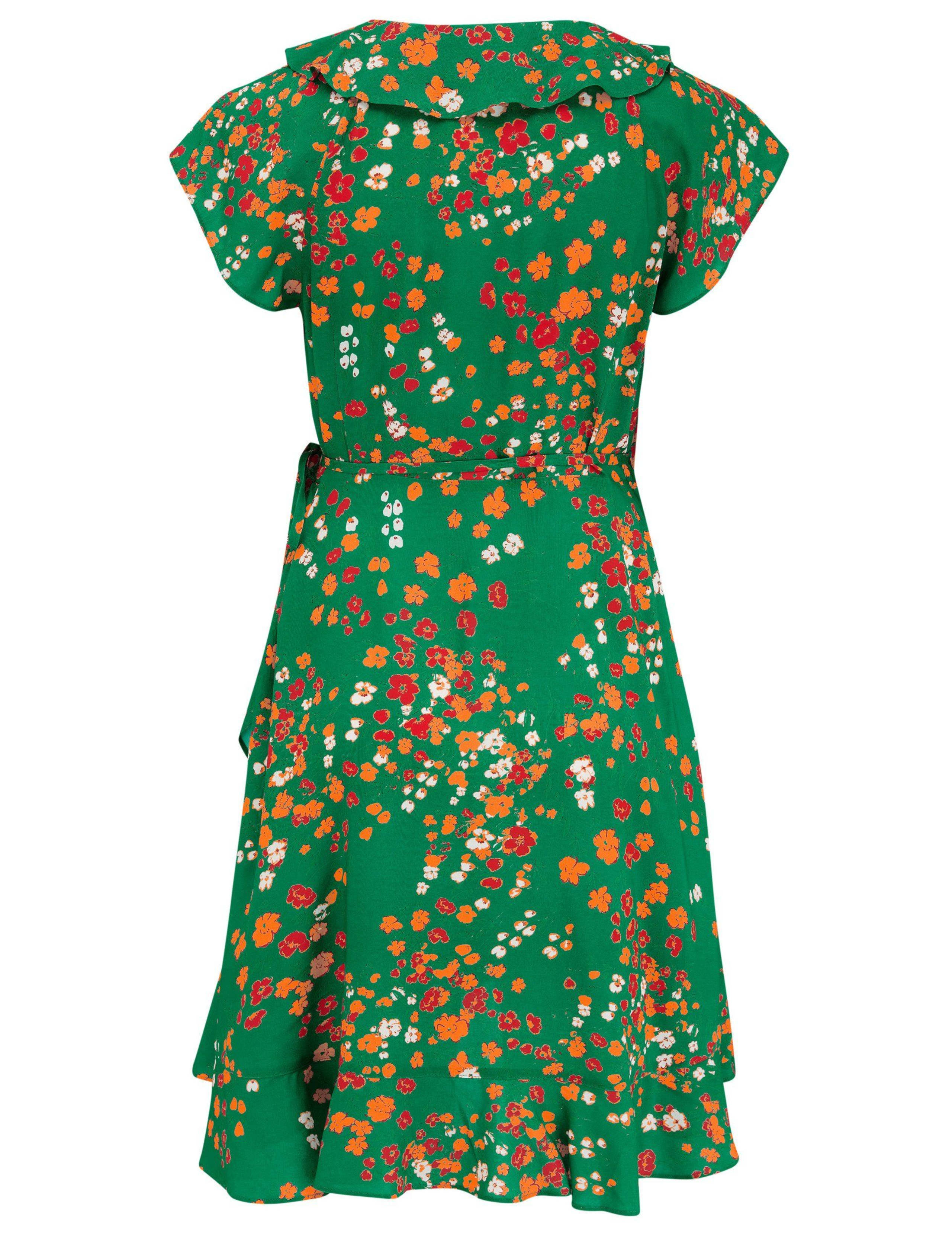 Frill Detail Woven Mini Wrap Beach Dress 4 of 4