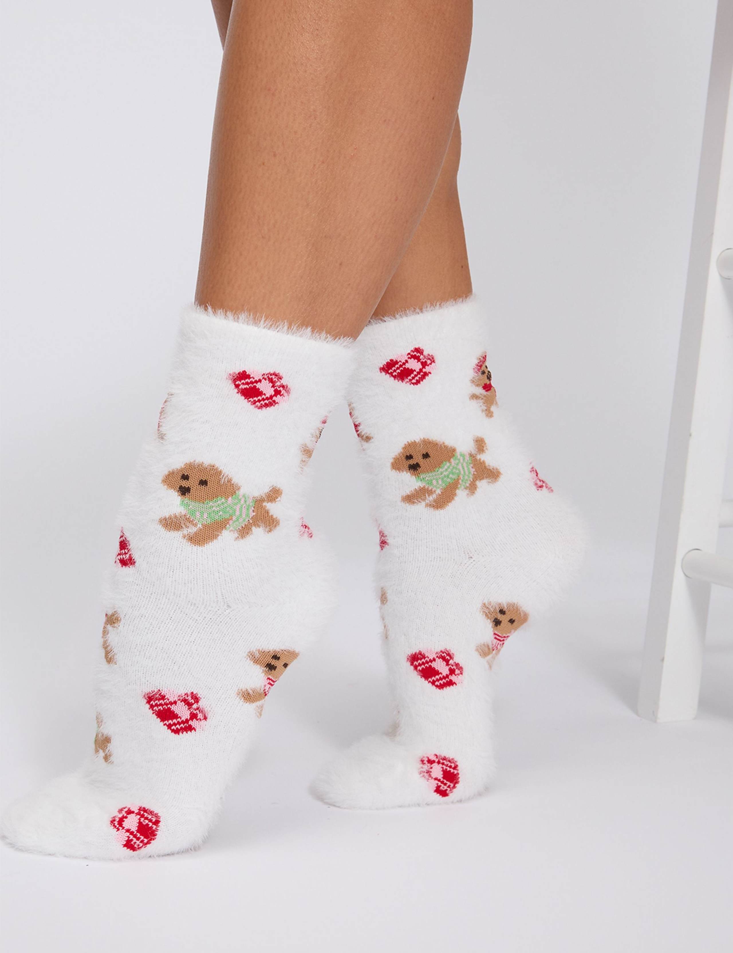 Cockapoo Fluffy Socks 1 of 5